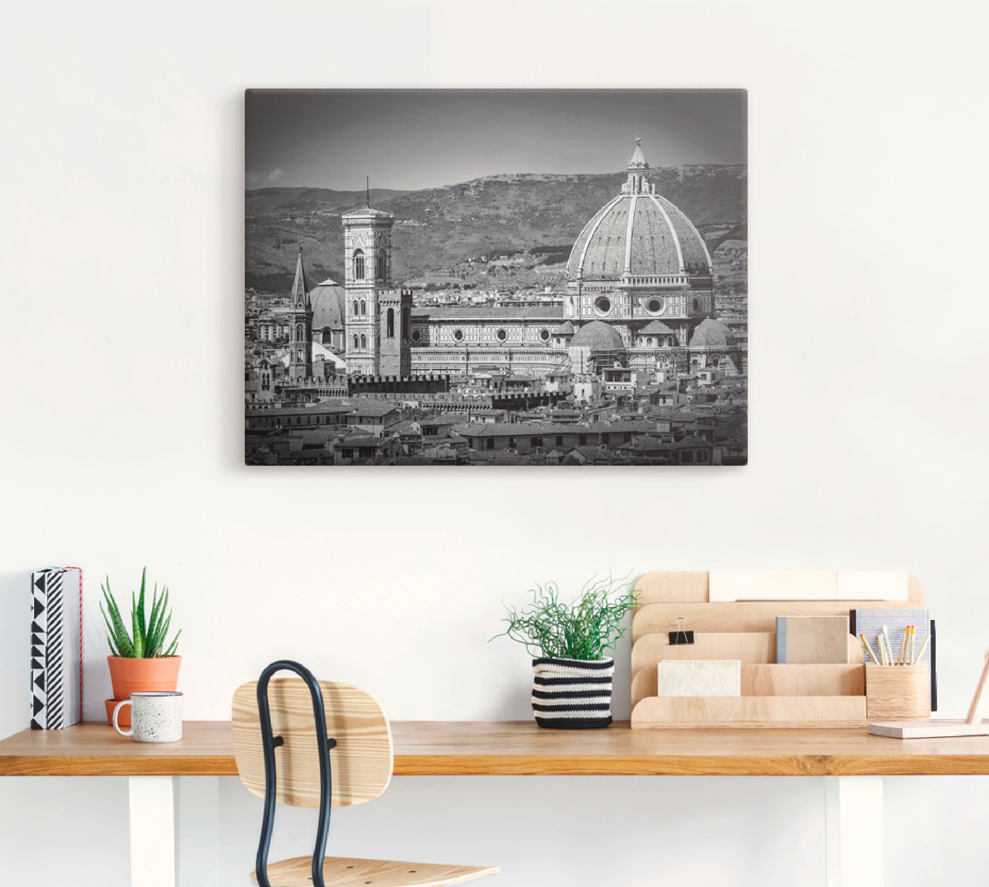 Artland Leinwandbild »Florenz Piazzale Michelangelo«, Italien, (1 St.), auf Keilrahmen gespannt