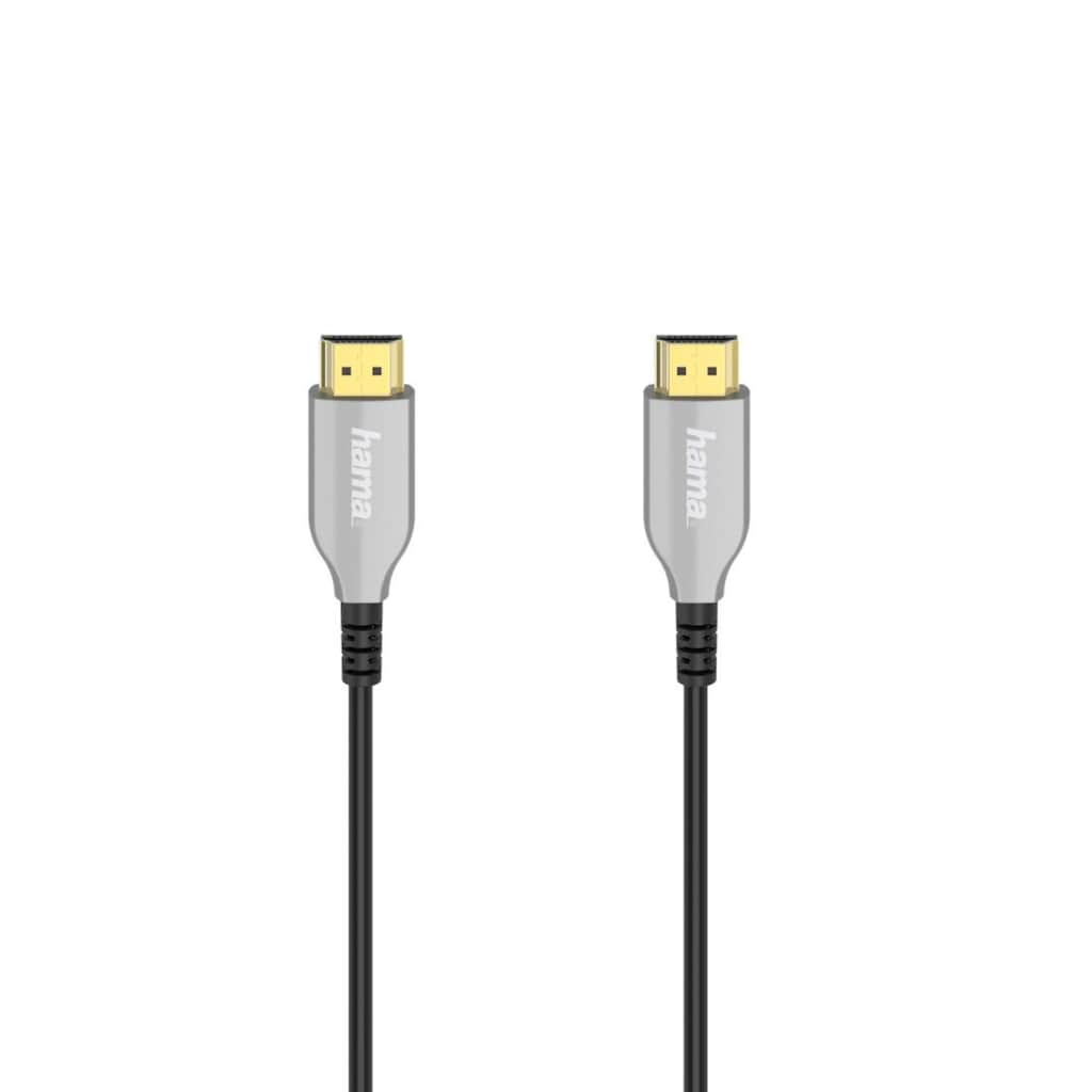 Hama HDMI-Kabel »Optisch, aktives HDMI™-Kabel, Stecker - Stecker, 4K, vergoldet, 15 m«, HDMI, 1500 cm