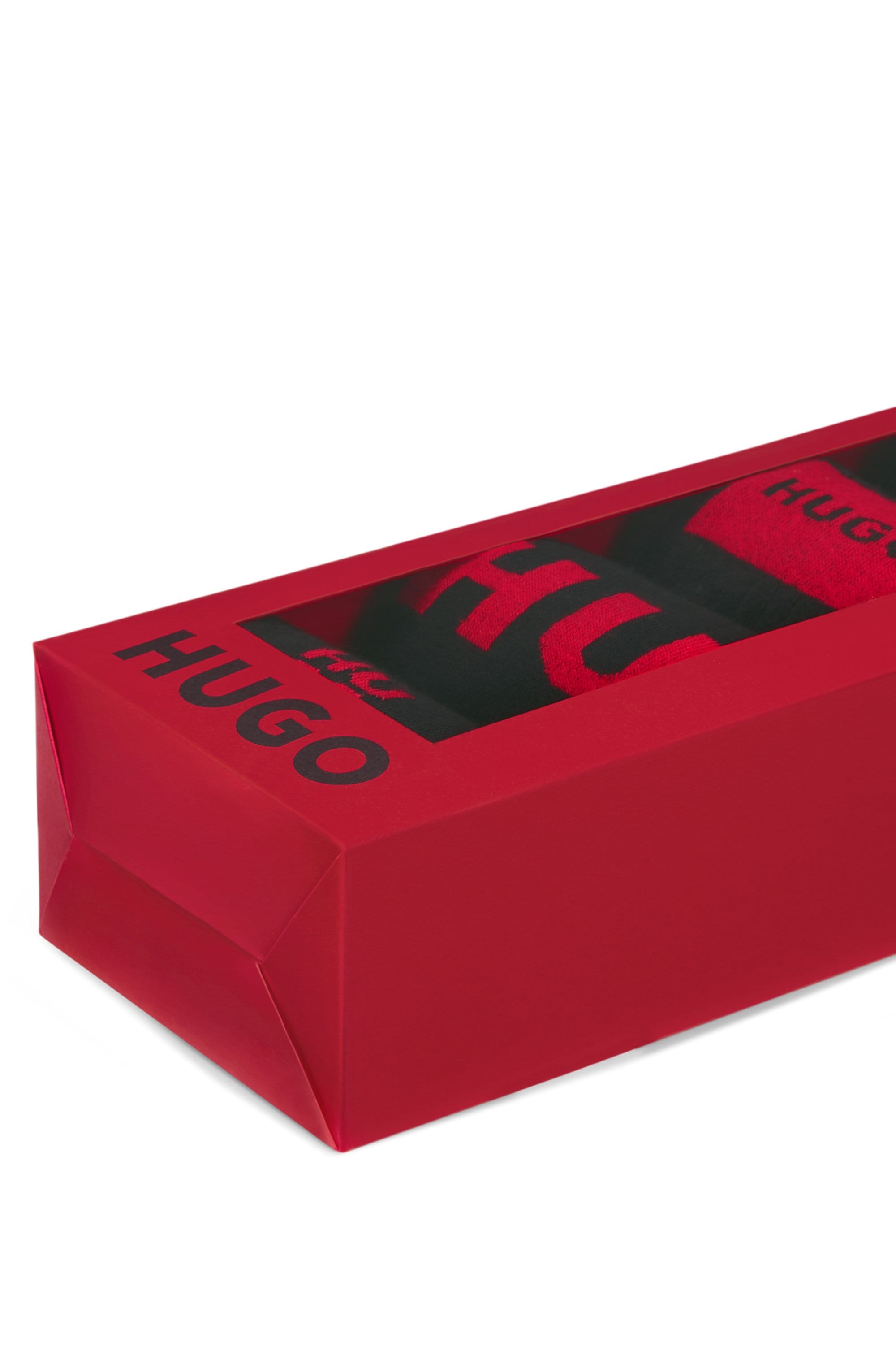 HUGO Underwear Socken 4 Paar tlg. Herren-Socken, Logo, Baumwollmischung, Komfort