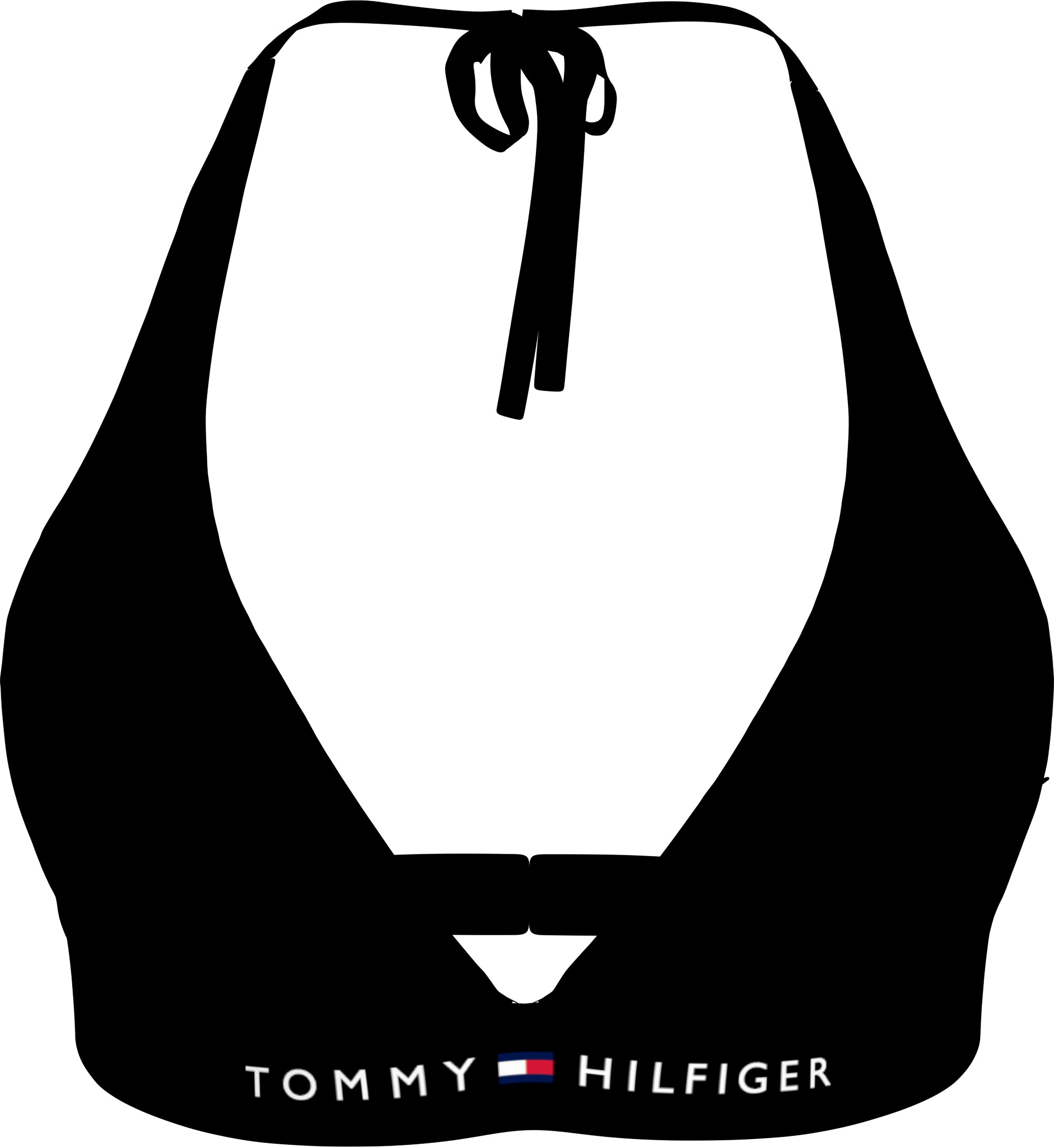 Tommy Hilfiger Swimwear Triangel-Bikini-Top »HALTER RP«, mit Logoschriftzug, mit Steckverschluss