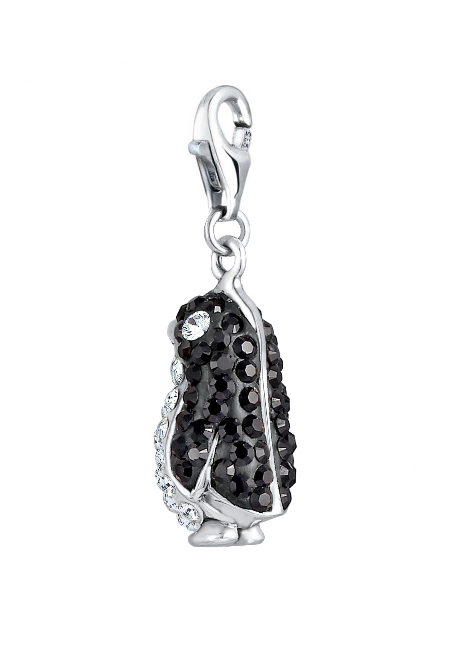 Nenalina Charm-Einhänger »Charm Anhänger Pinguin Kristalle 925 Silber«