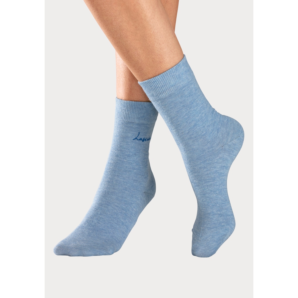 LASCANA Basicsocken, (Set, 7 Paar)