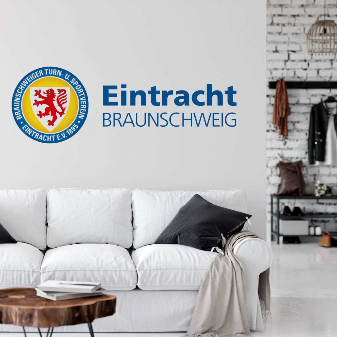 »Eintracht bei kaufen OTTO Braunschweig Schriftzug«, Wandtattoo (1 Wall-Art St.)