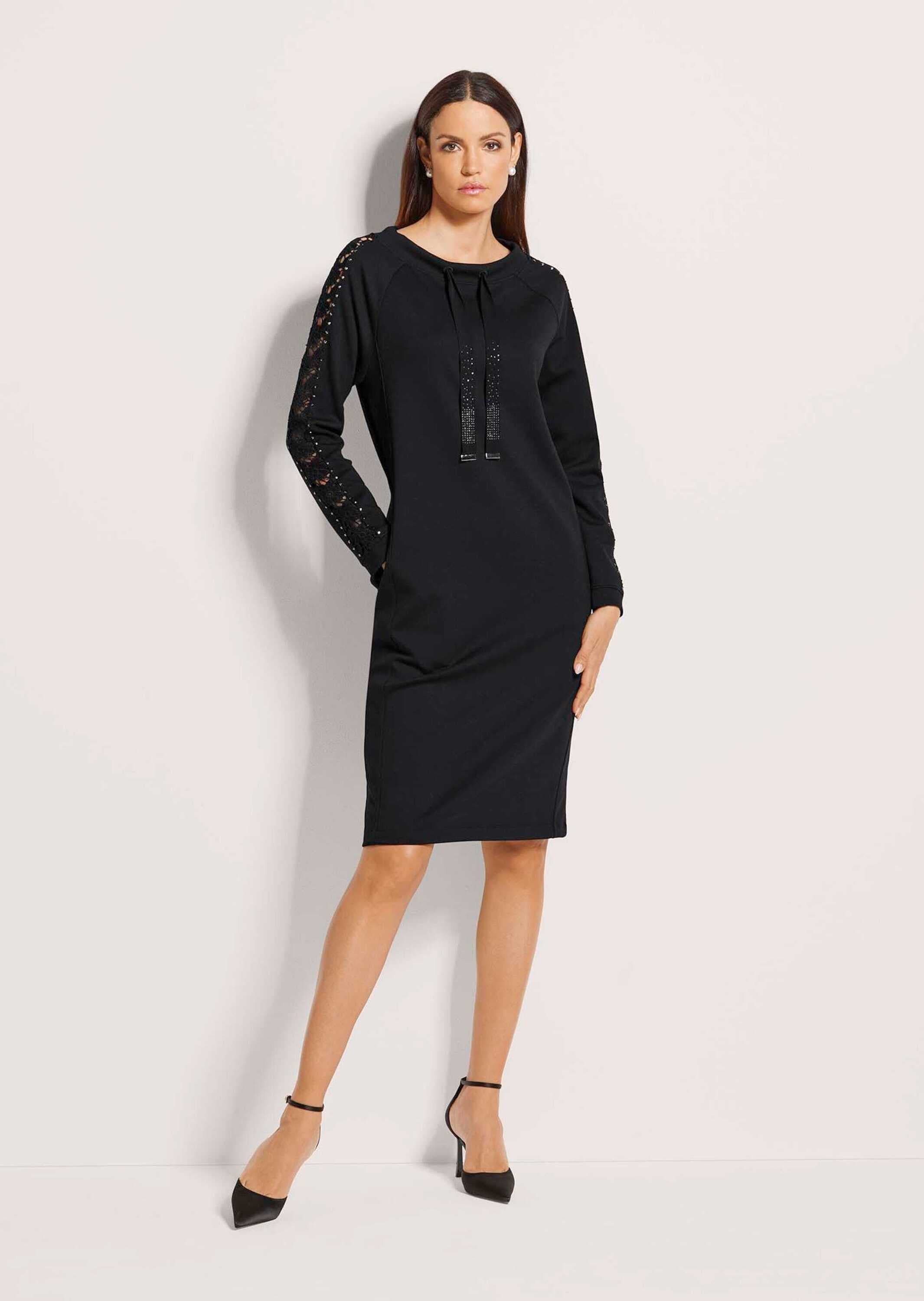 MADELEINE Sommerkleid »Jerseykleid Stretch-Kleid mit Spitze und Strass«