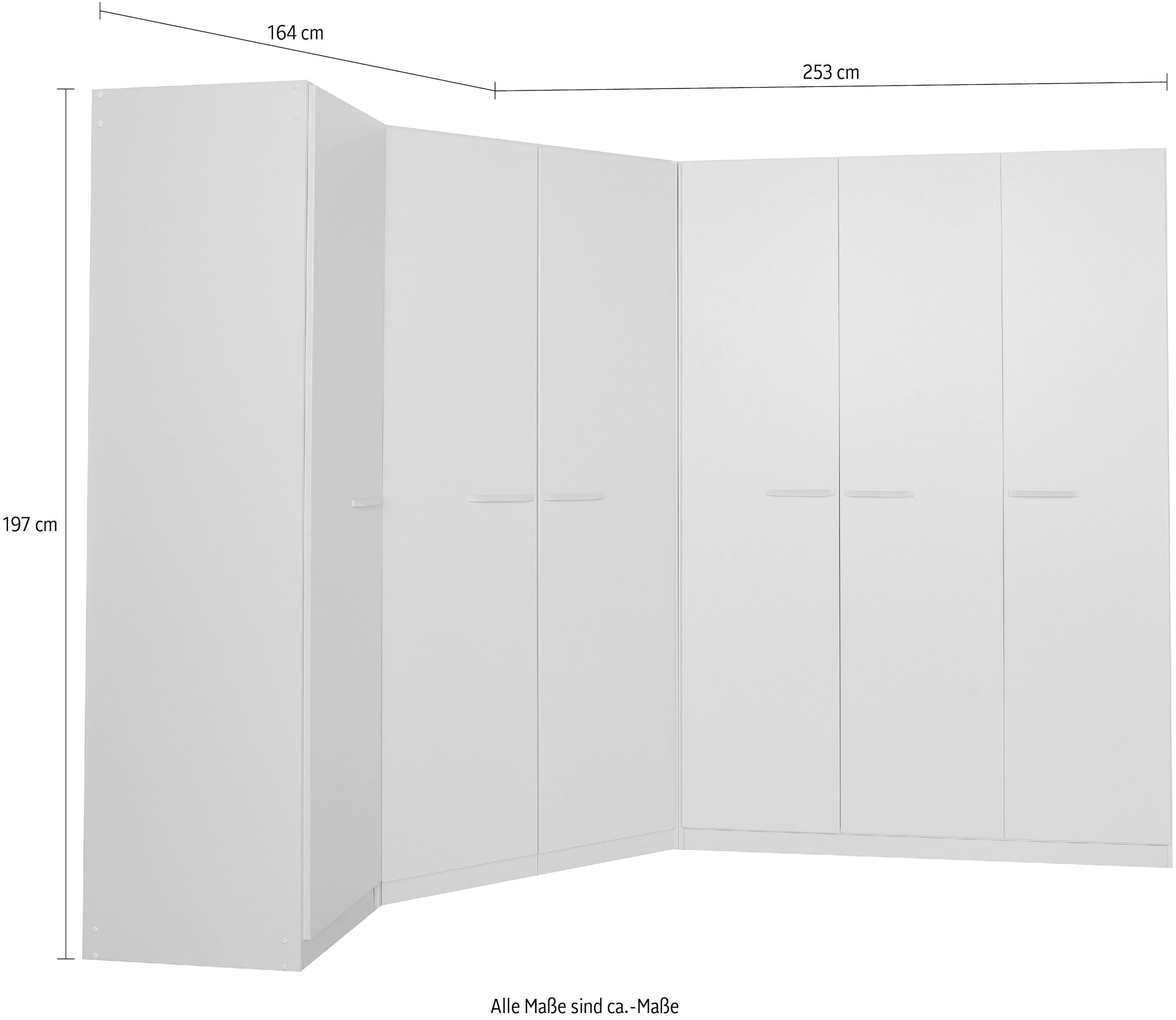 INOSIGN BY RAUCH Schrank-Set »Kleiderschrank Schrank Garderobe Wäscheschrank VANDOR«, 6-türig mit viel Stauraum, Schränke einzeln stellbar MADE IN GERMANY
