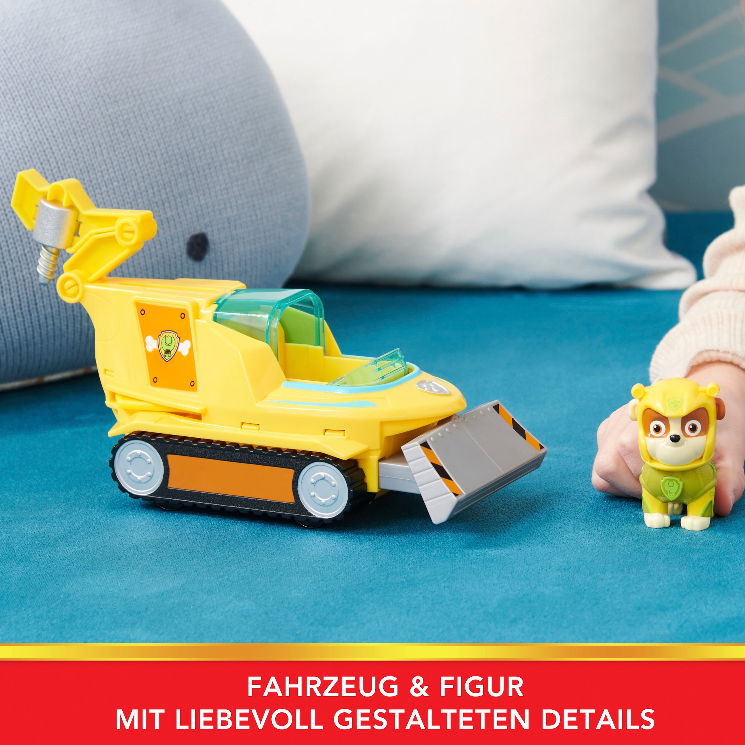 Spin Master Spielzeug-Auto »Paw Patrol - Aqua Pups - Basic Themed Vehicles Solid Rubble«, mit Funktionen