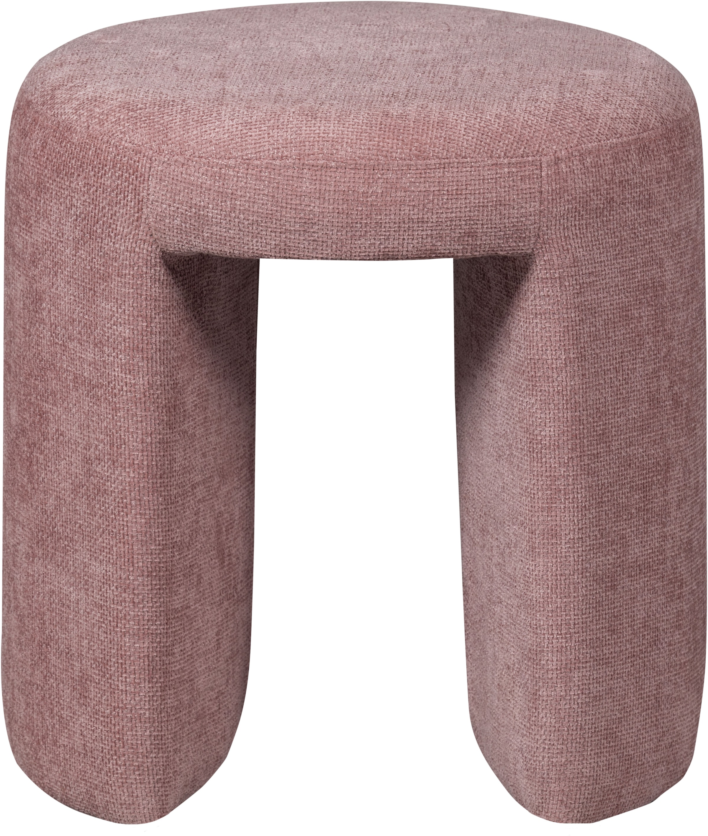 WOOOD Sitzhocker »Charlie kompakte Form, vollständig gepolstertes B 45 x T 45 x H 47 cm« Sehr hohe Verschleißfestigkeit, Tragkraft 100 kg, mittlere Sitzhöhe