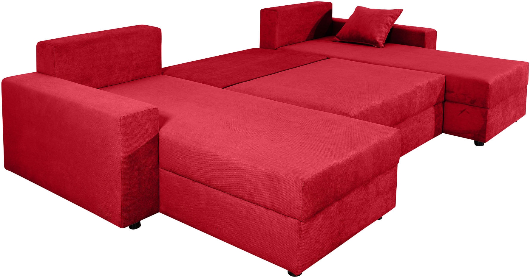 COLLECTION AB Wohnlandschaft »Pico U-Form«, Wohnlandschaft,2 X Ottomane,Polyätherschaum Polsterung