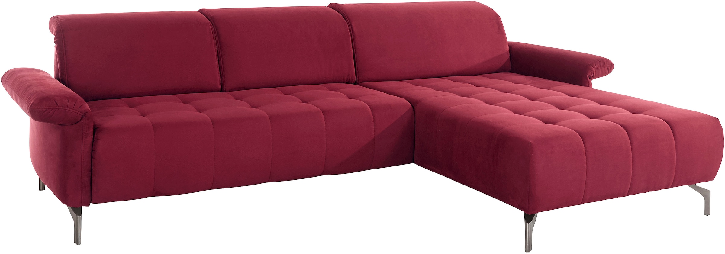 Home affaire Ecksofa »Fresh L-Form« Federkern, wahlweise Kopfteilverstellung und motorischer Vorziehsitz