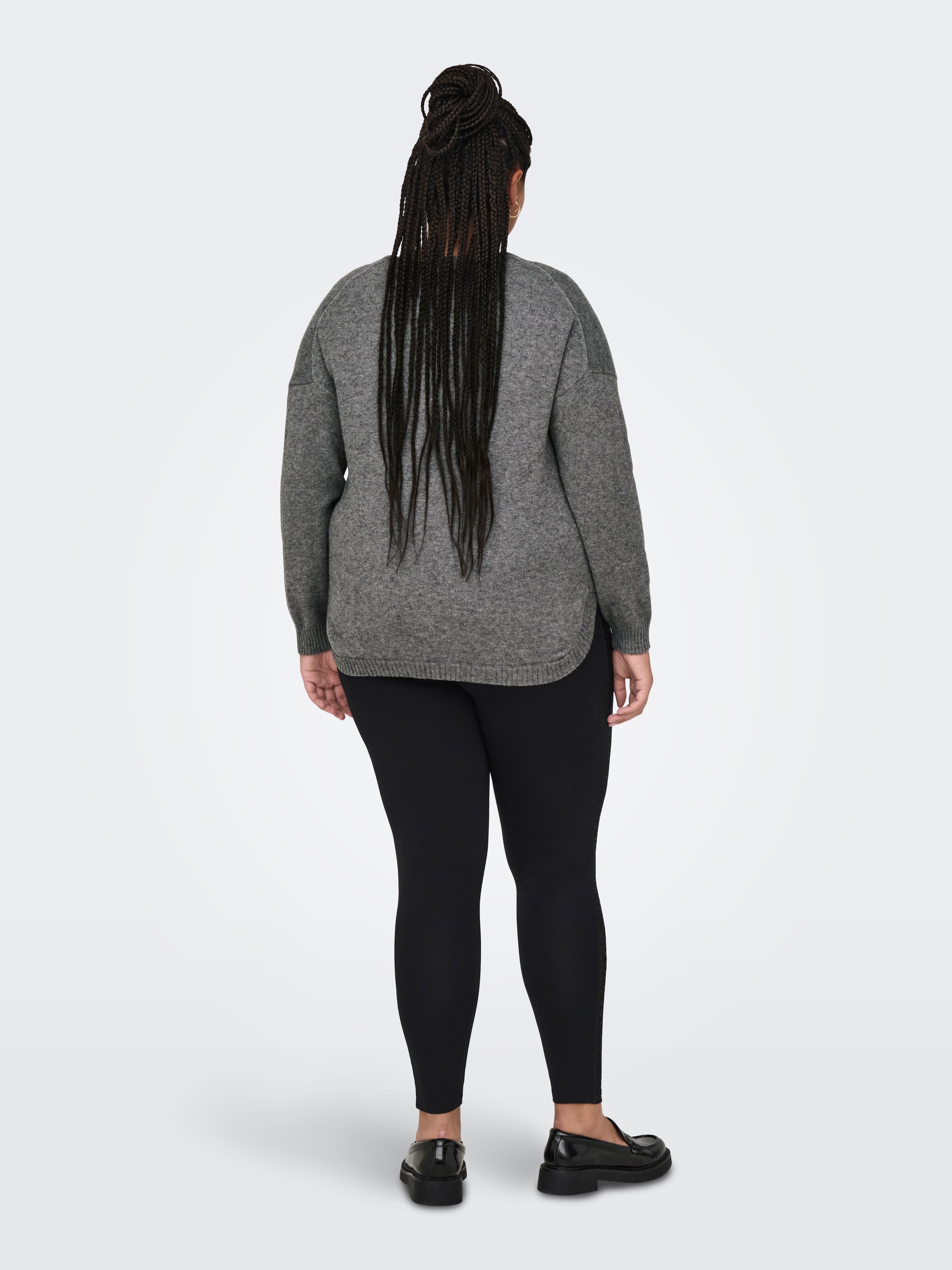 ONLY CARMAKOMA V-Ausschnitt-Pullover »CARMARGARETA LS PULLOVER KNT NOOS«