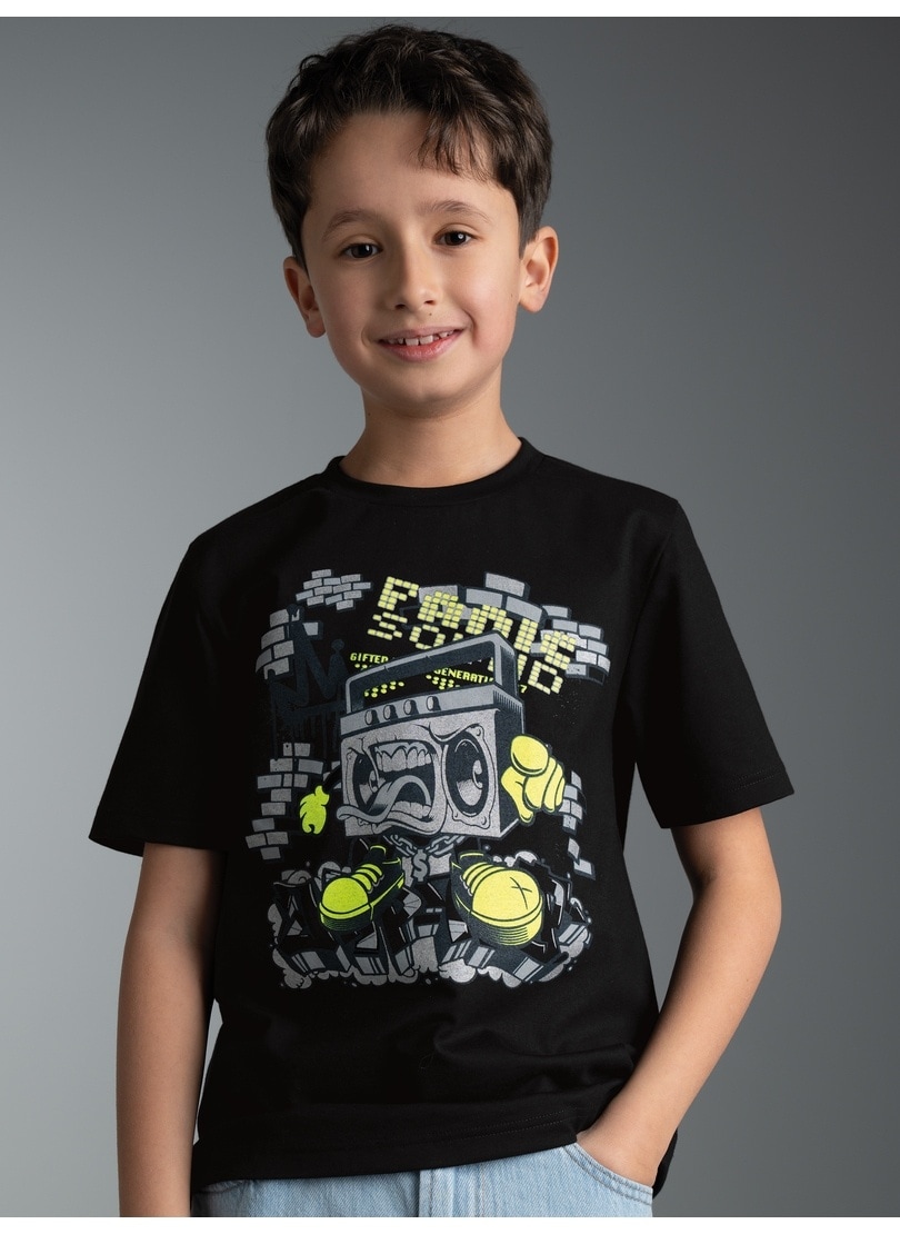 Trigema T-Shirt »TRIGEMA T Shirt mit Printmotiv "Music-Box"« 1