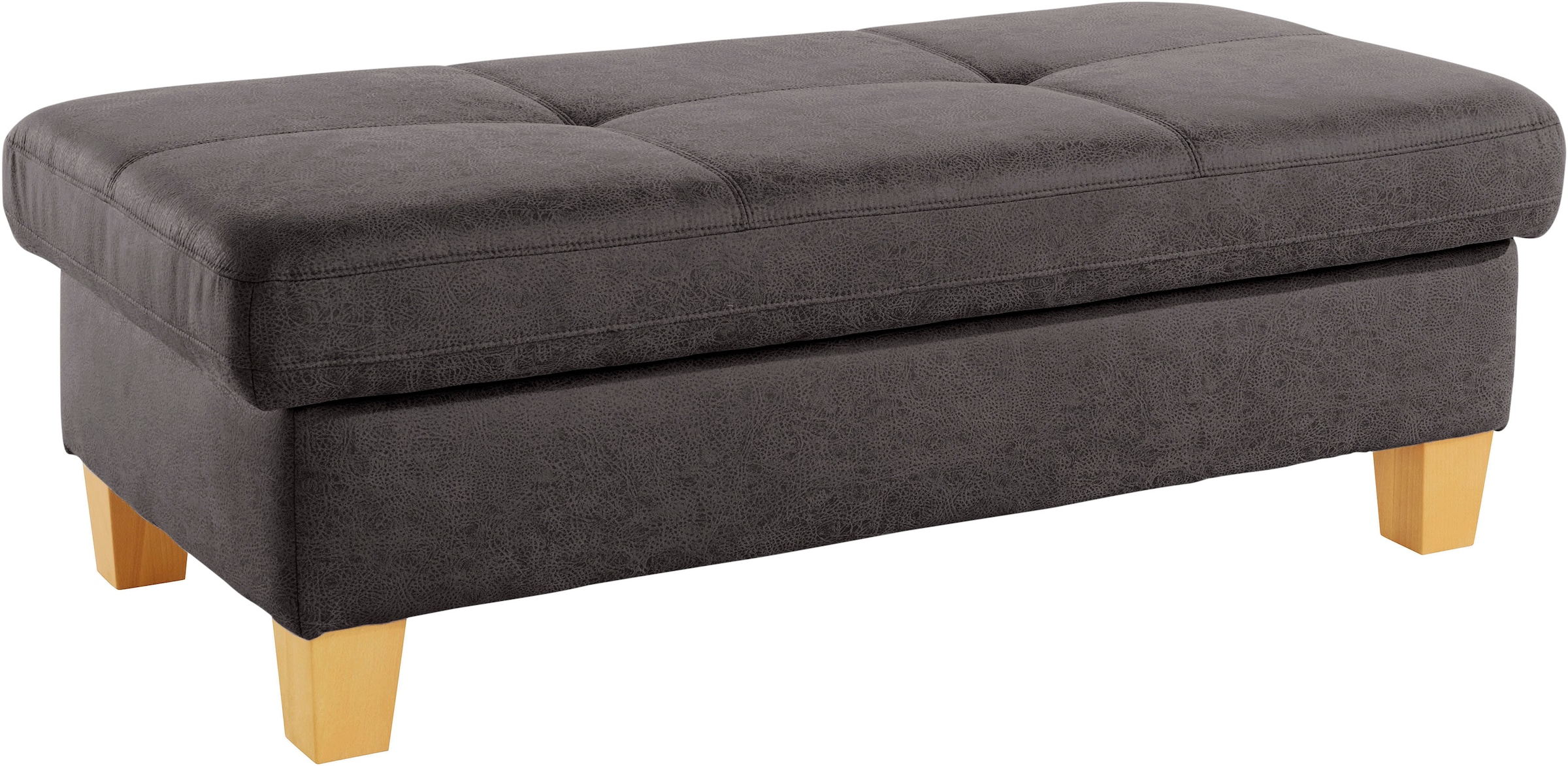 exxpo - sofa fashion Hocker »Enya Bankhocker mit Staufach unter der Sitzfläche«, schöne Detailverarbeitung