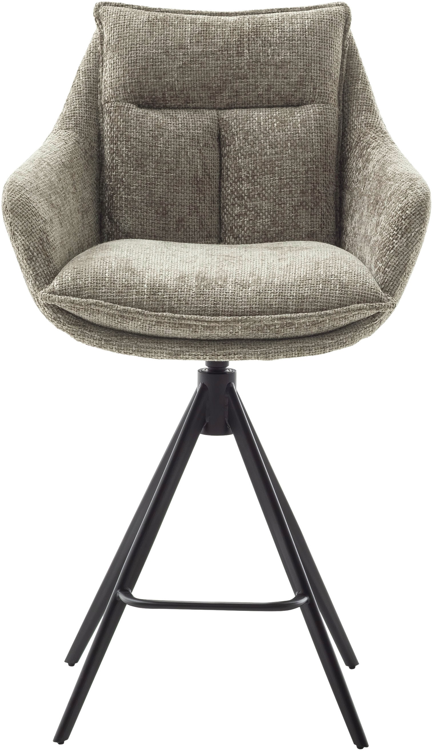 MCA furniture Bistrostuhl »Parker Tresenstuhl mit Armlehnen Tresenhocker«, (Set), 2 St., Struktur weich, Barhocker,Barmoebel,Barstuhl,360° drehbar,mit Lehne,belastbar 120 kg
