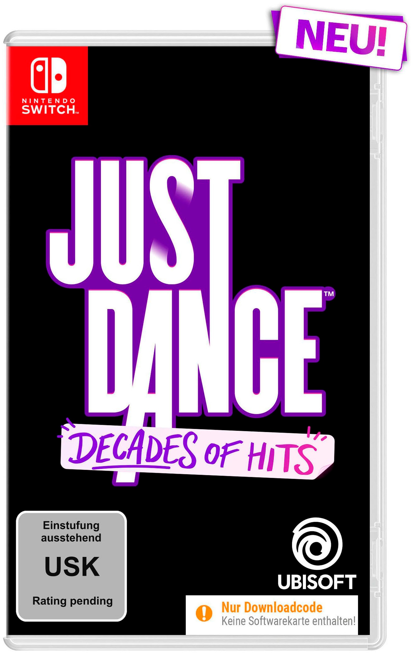 UBISOFT Spielesoftware »JUST DANCE®: Decades of Hits (Download-Code) + Lautsprecher« Nintendo Switch