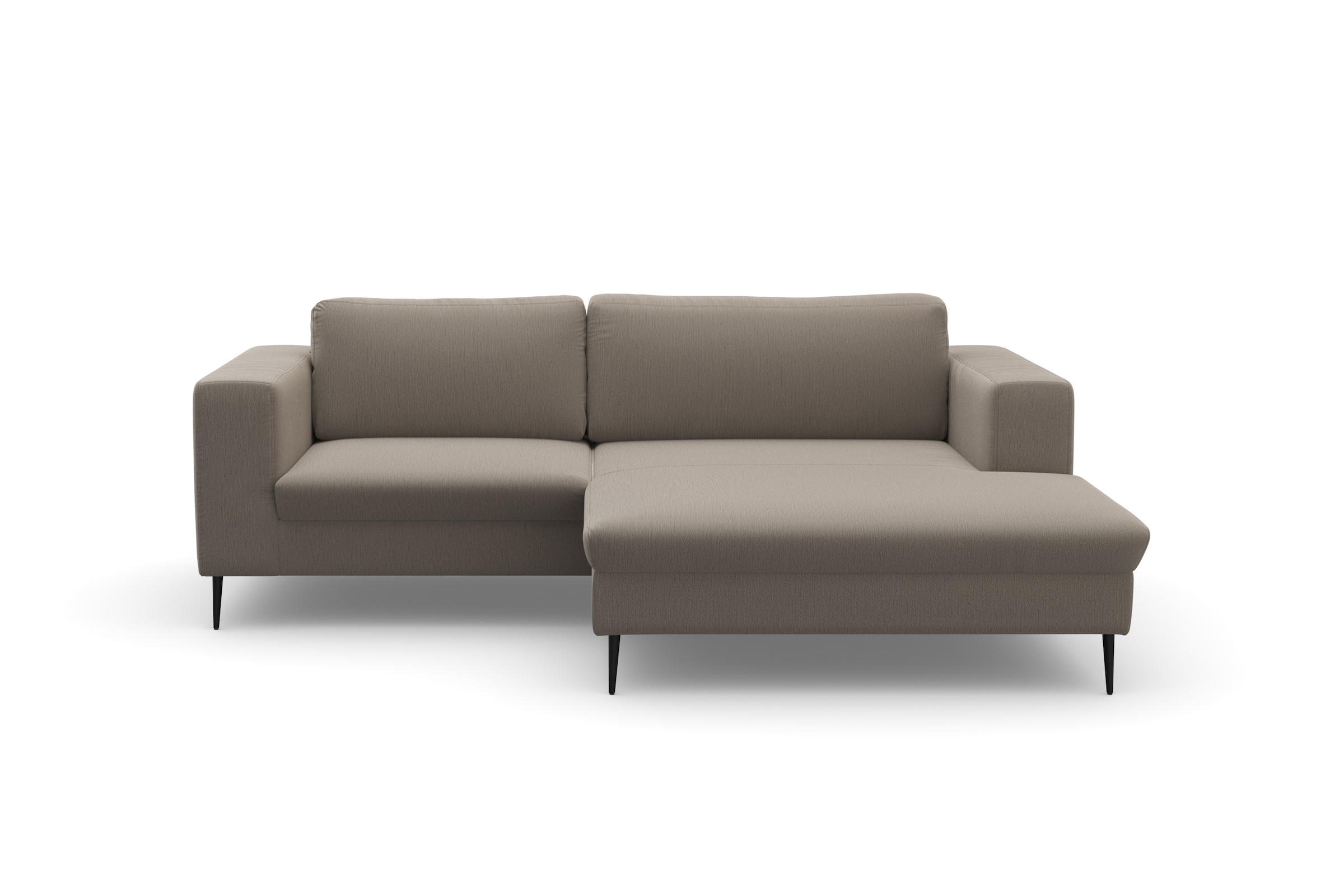 DOMO collection Ecksofa »Modica kompakt und elegant, Breite 244, L-Form«, moderne Optik mit extrabreiter Recamiere, auch in Cord