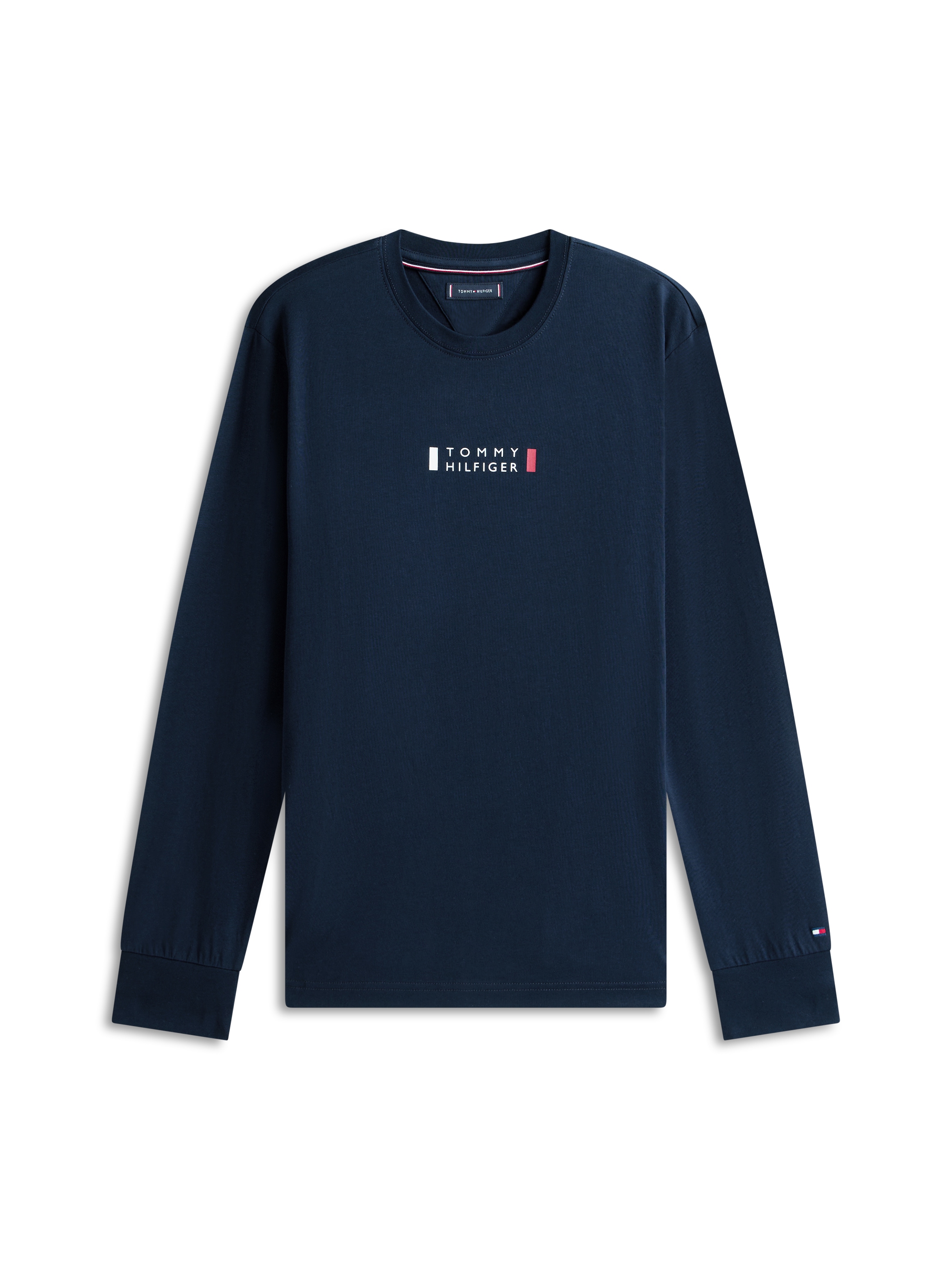 Tommy Hilfiger Longsleeve »BRAND LOVE« Jersey, Rundhals, mit Logo
