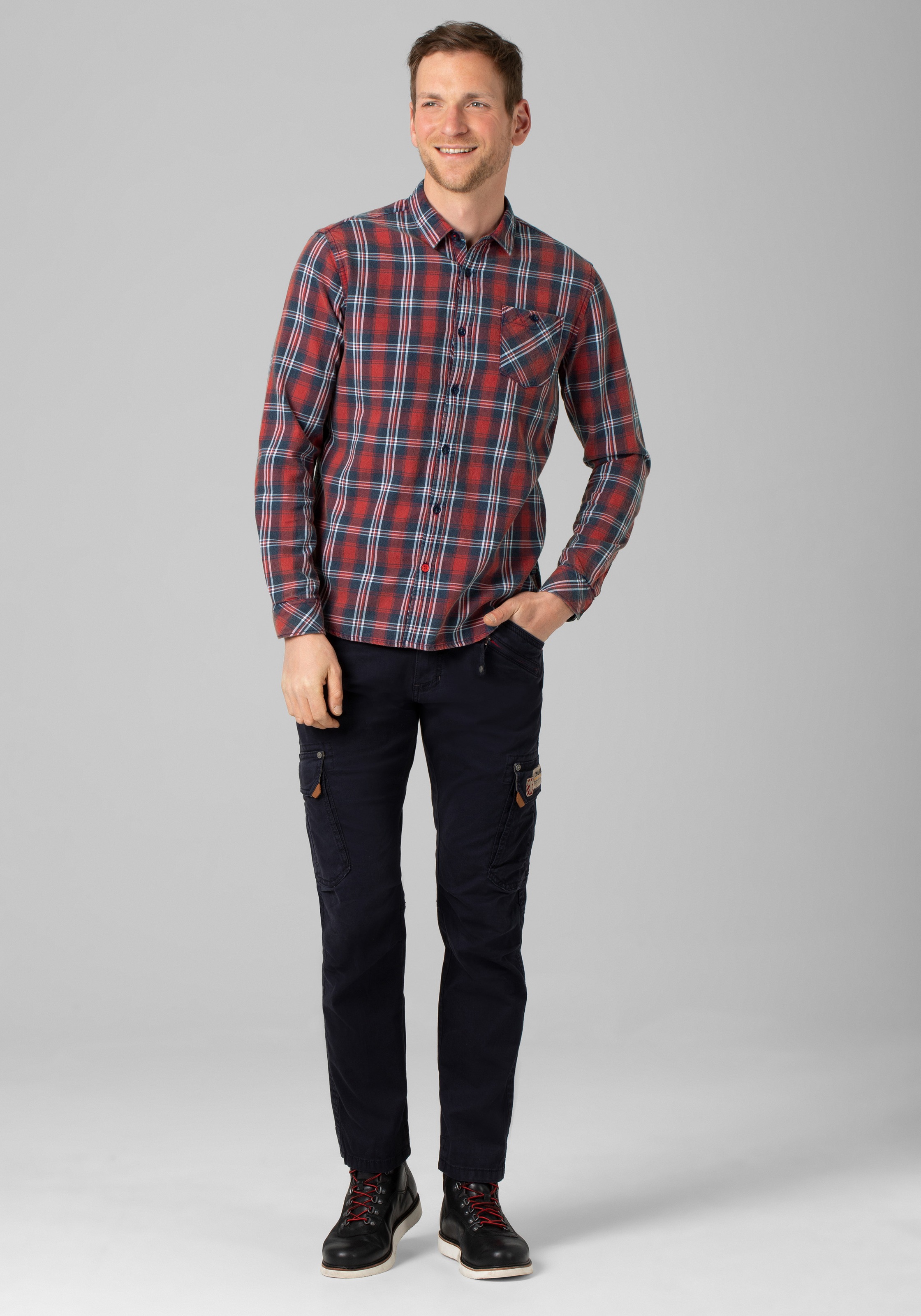 TIMEZONE Langarmhemd »Effect Weave Shirt«