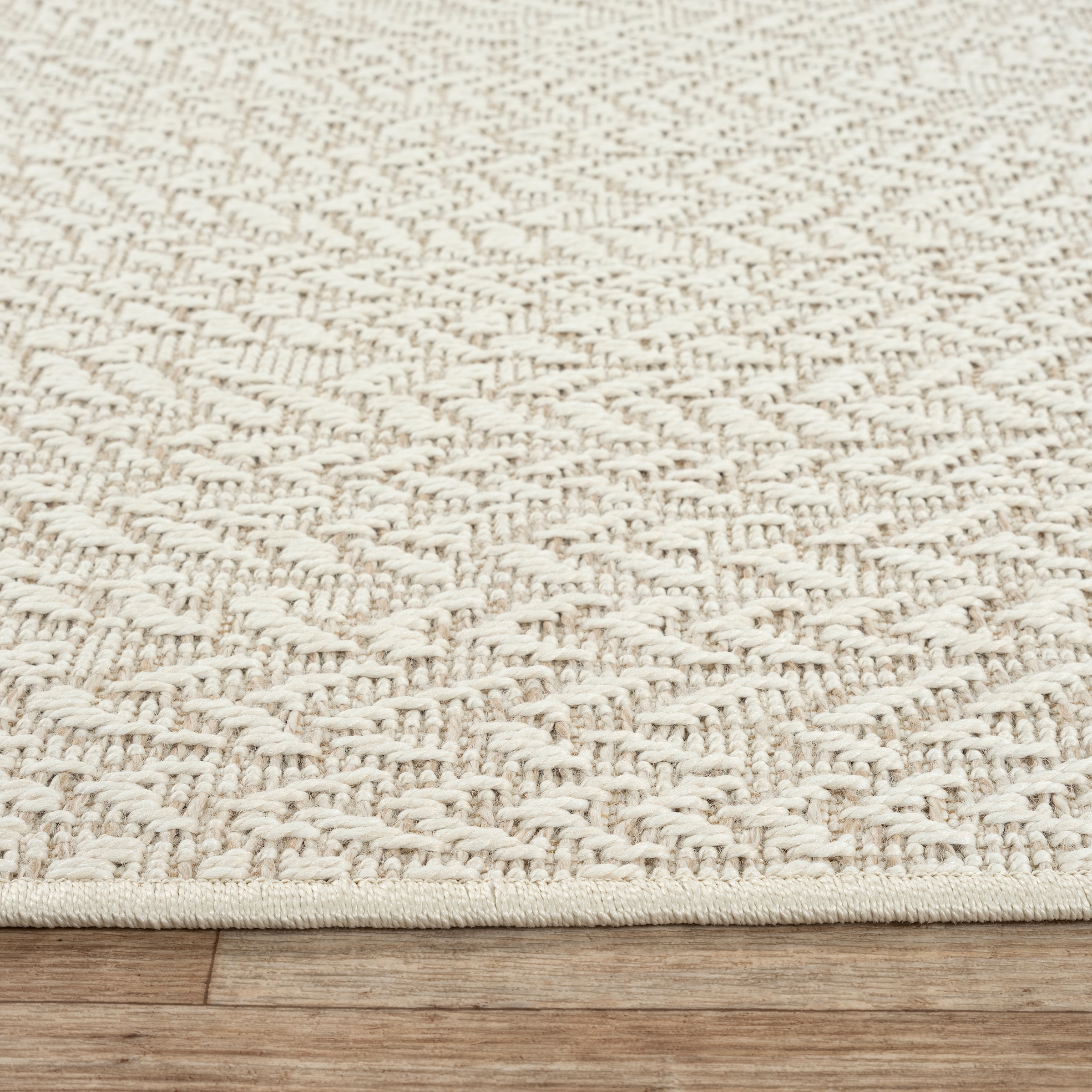 merinos Teppich »Kenzy 5«, rechteckig, 1 mm Höhe, robuster In- und Outdoor Teppich im natürlichen Jute-Look, wetterfest