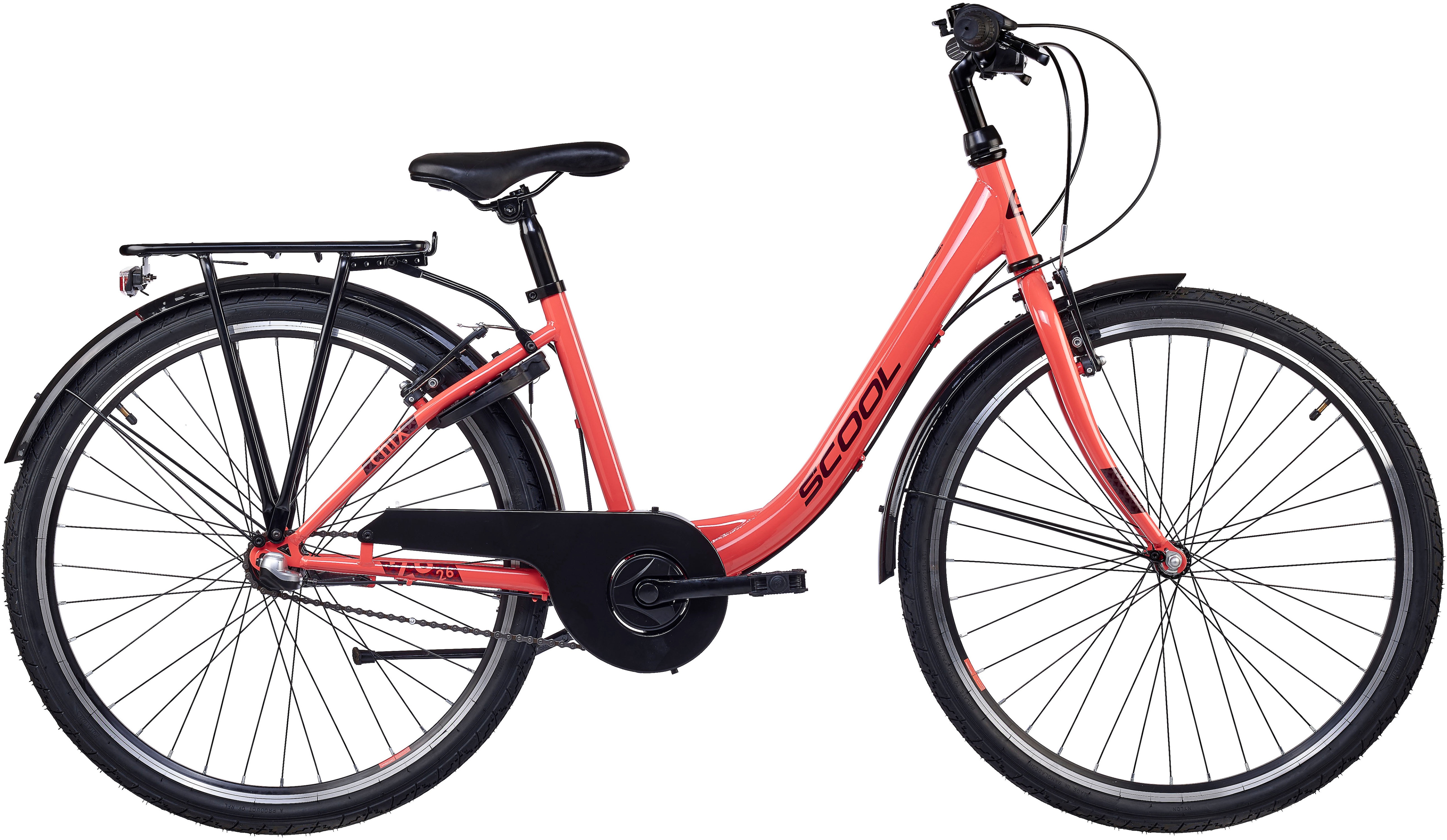 S’Cool Jugendfahrrad »S'COOL chiX« 3 Gang Shimano Nabenschaltung in orange, Größe 26 Zoll (66,04 cm)