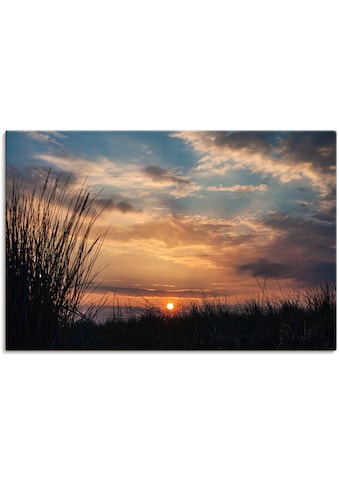Wandbild »Sonnenuntergang an der Küste Ostsee«, Bilder vom Sonnenuntergang & -aufgang...
