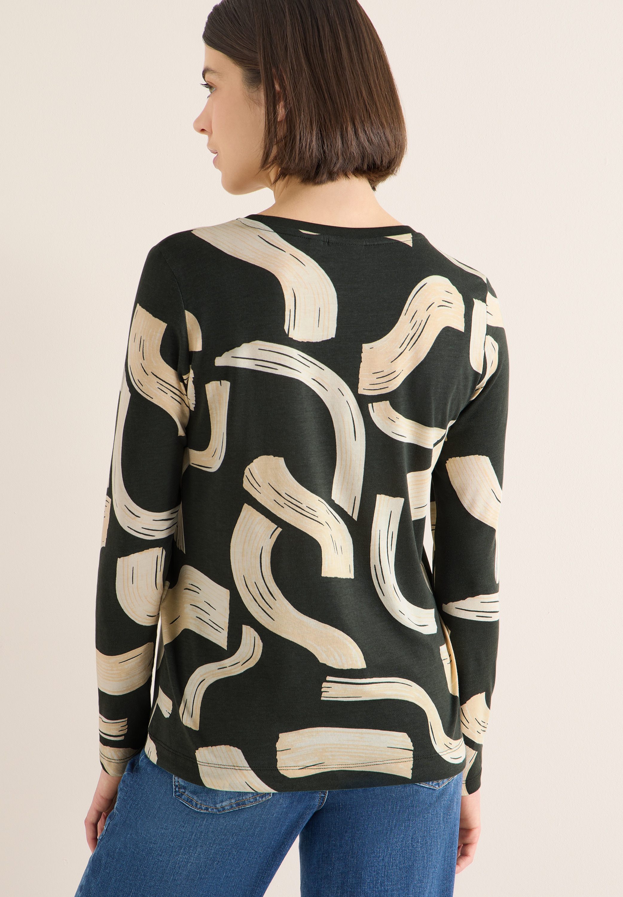 Cecil Langarmshirt mit graphischem Muster