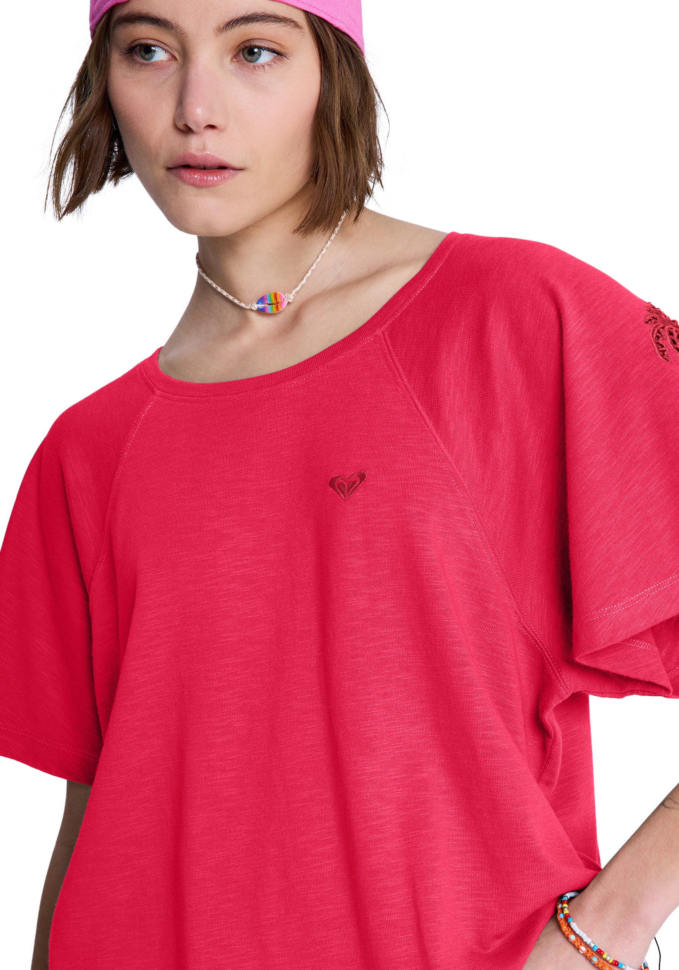 Roxy T-Shirt »TIME FOR PALM TREE« Kurzarm, sportlicher Stil