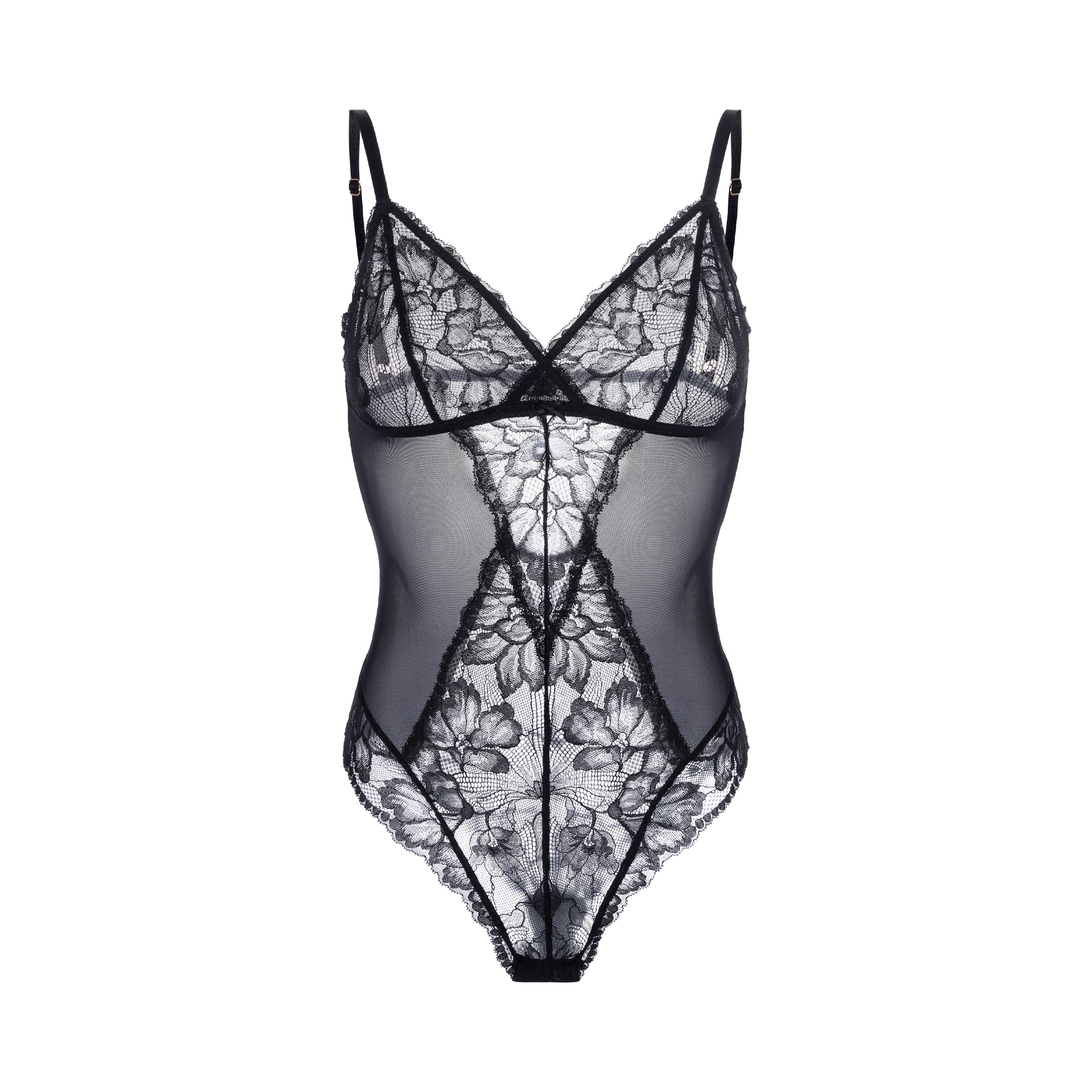 Dorina Body »Perfect Lace« mit federleichter Spitze, Mesh-Einsätze, bügellos