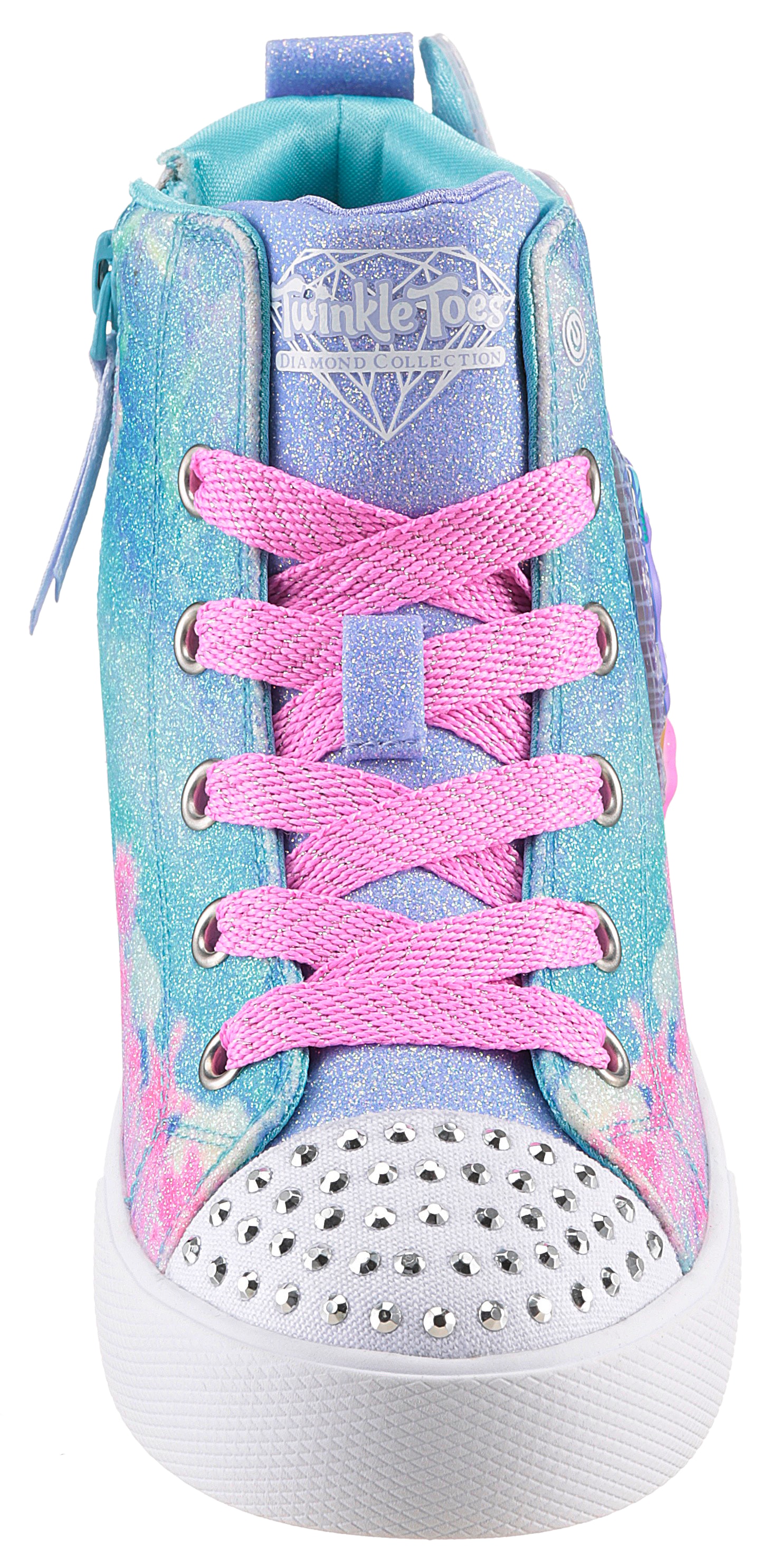 Skechers Sneaker »TWINKLE MAGIC LIGHTS«, Blink,-Schnürboots,Reißver.,Glitzer, Größenschablone zum Download