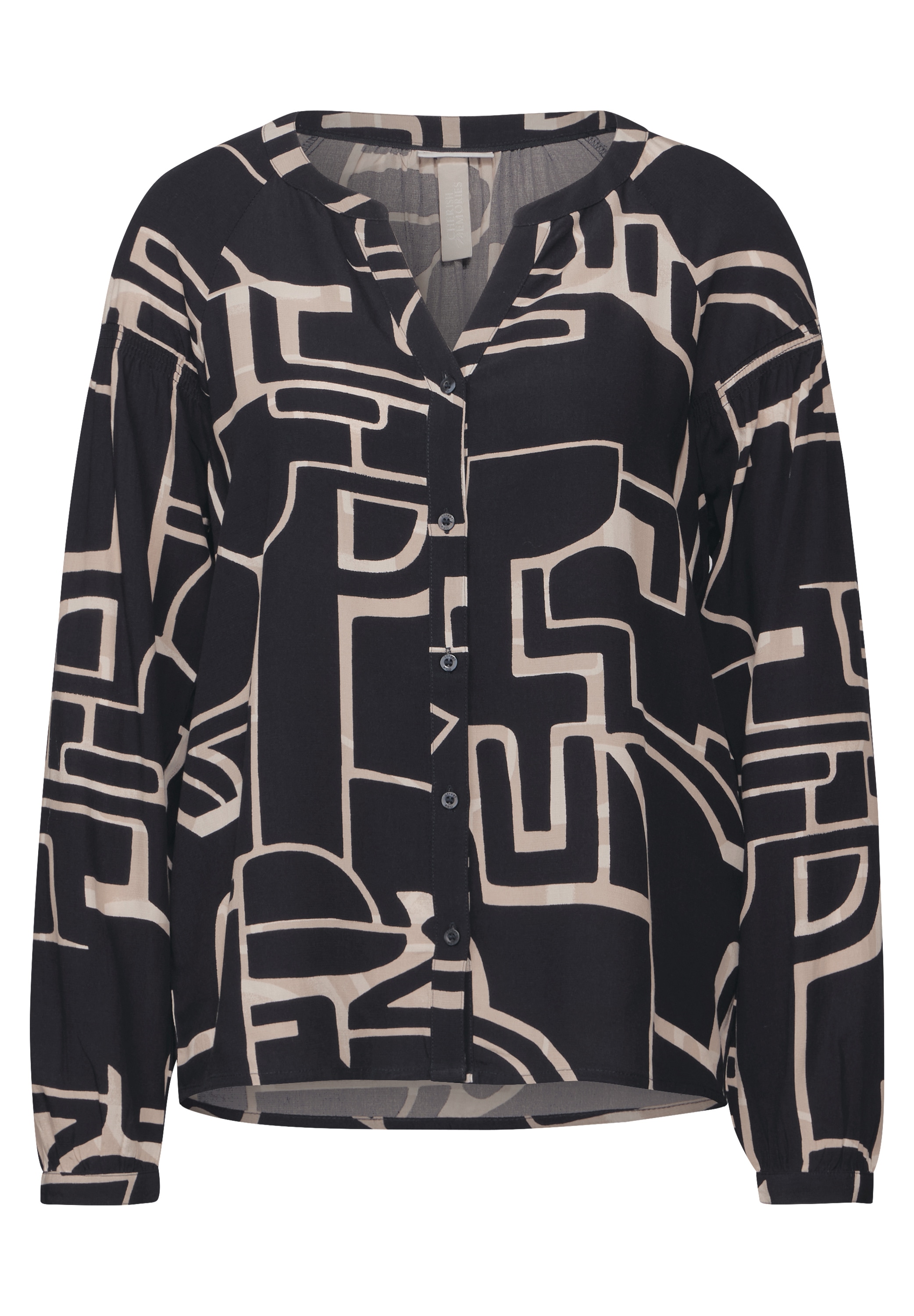 STREET ONE Langarmbluse, mit All-Over Print