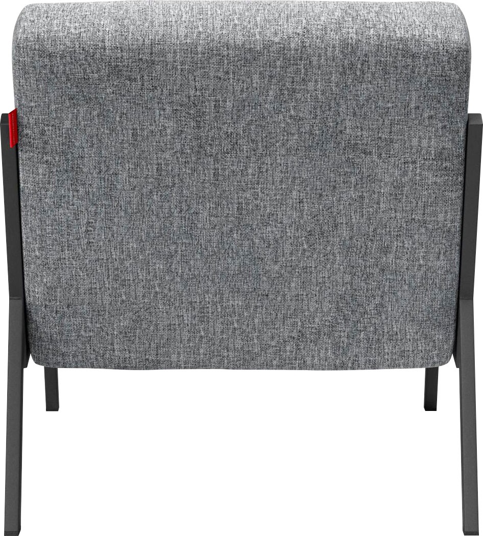 INNOVATION LIVING ™ Loungesessel »Vikko 565, Relaxsessel, Designsessel, bequem«, Industriedesign mit schwarzen Metallbeinen