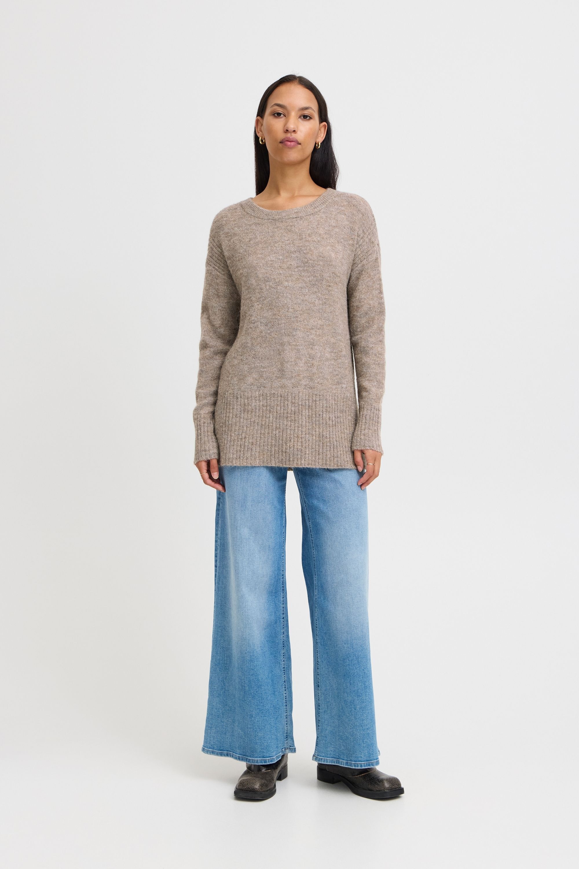 Ichi Strickfleece-Pullover »Strickpullover IHKamara«