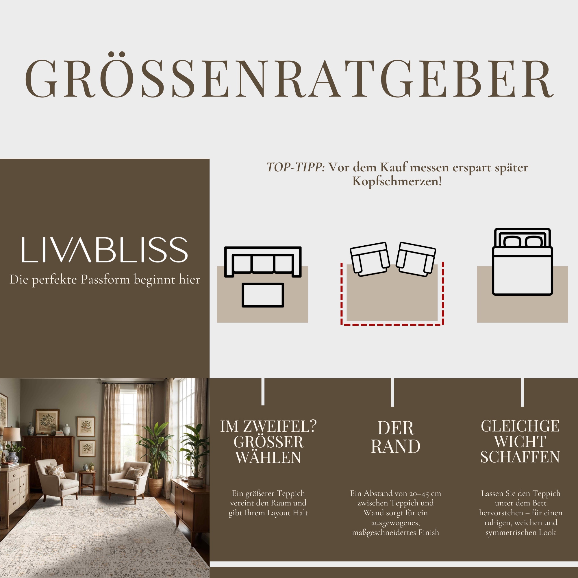 Livabliss Teppich »CUZCO« rechteckig 7 mm Höhe Orient-Optik, Vintage Design, Boho Stil, Kurzflor, Wohnzimmer