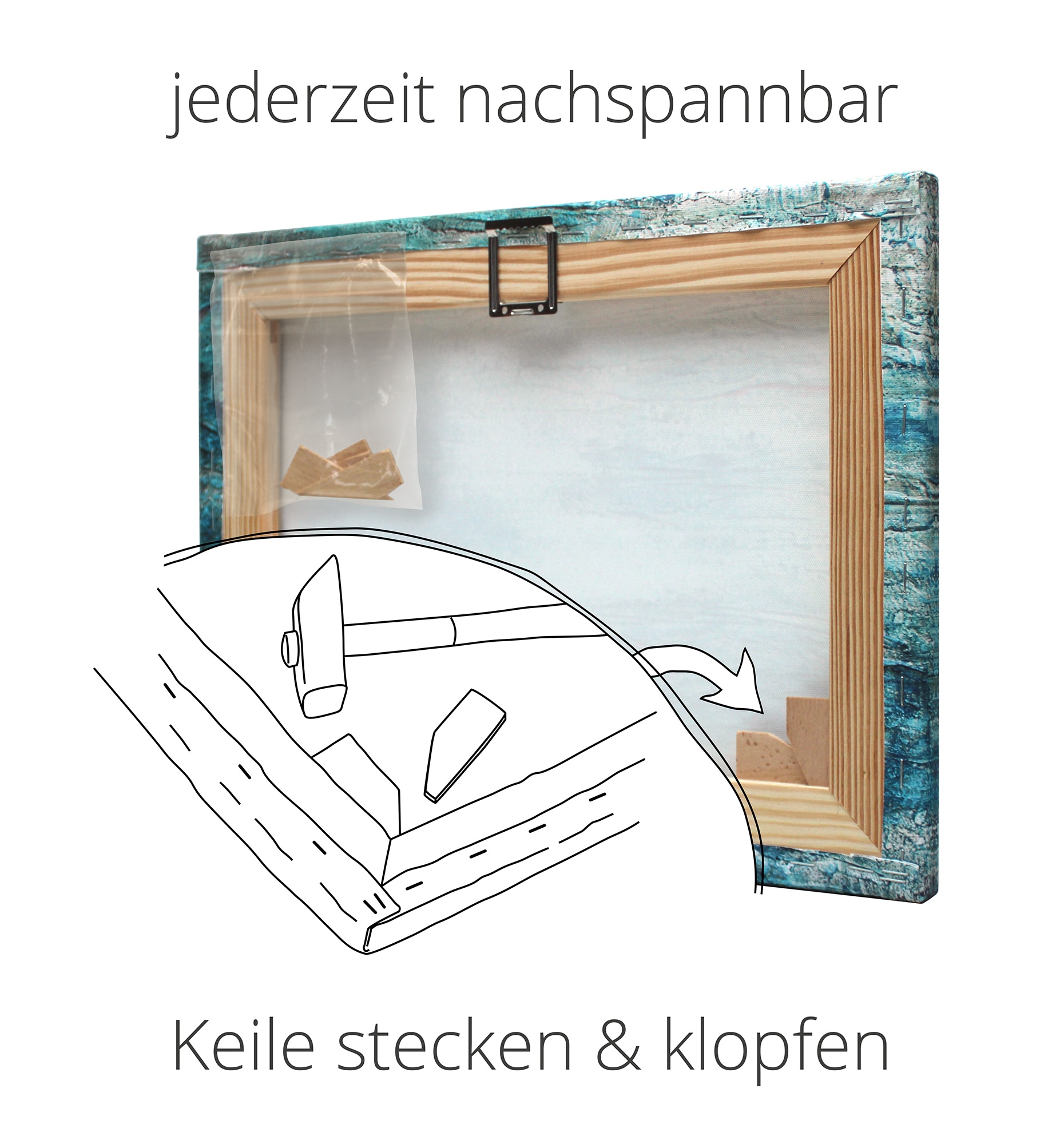 Artland Wandbild »Tiger Kopf«, Wildtiere, (1 St.), als Leinwandbild, Wandaufkleber in verschied. Größen