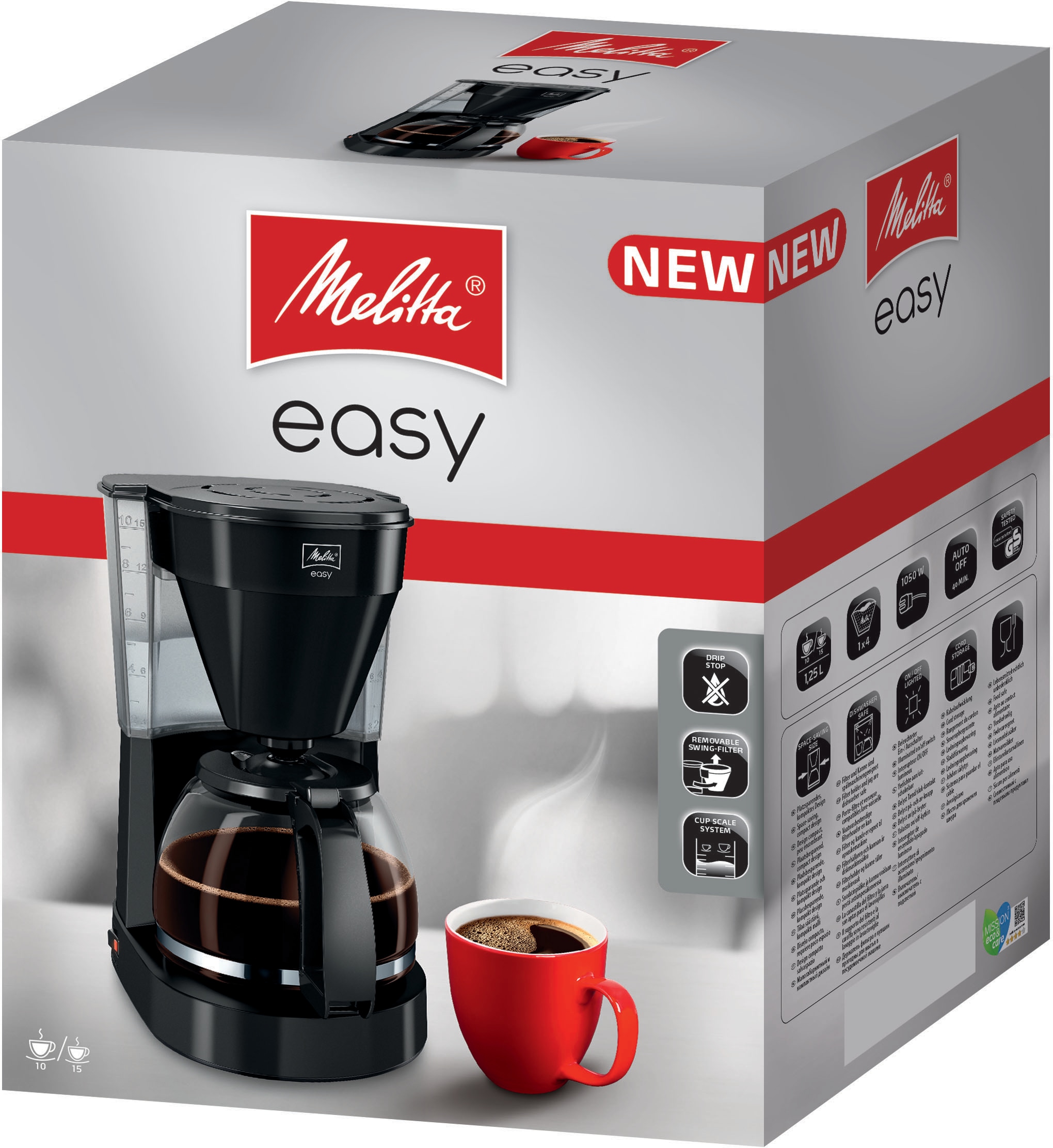 Melitta Filterkaffeemaschine »Easy 1023-02«, Papierfilter, 1x4