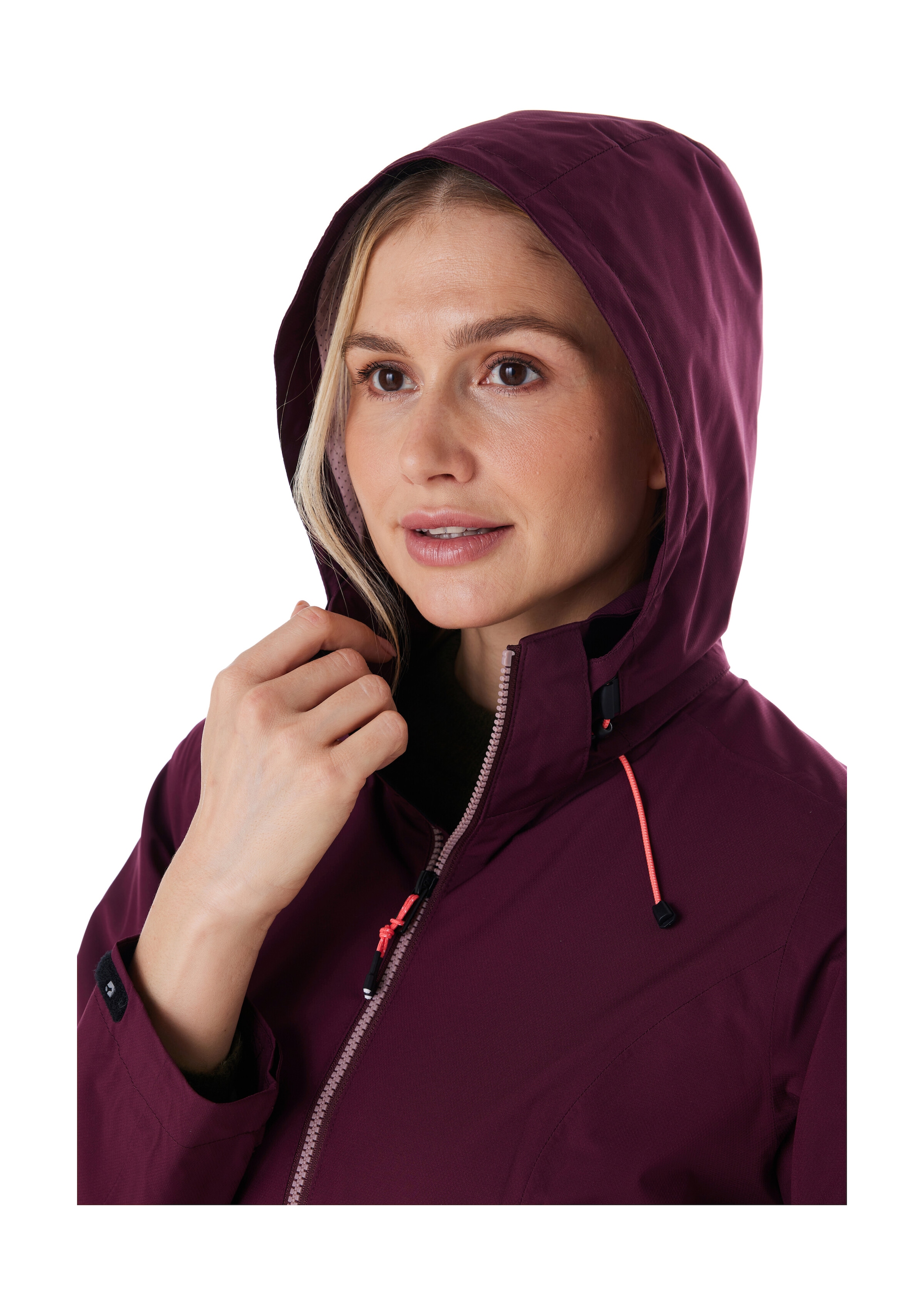 Killtec Outdoorjacke »Damen Regenjacke OOKS 1« Leichte, wasser- und winddichte Jacke, atmungsaktiv, abnehmbare Kapuze