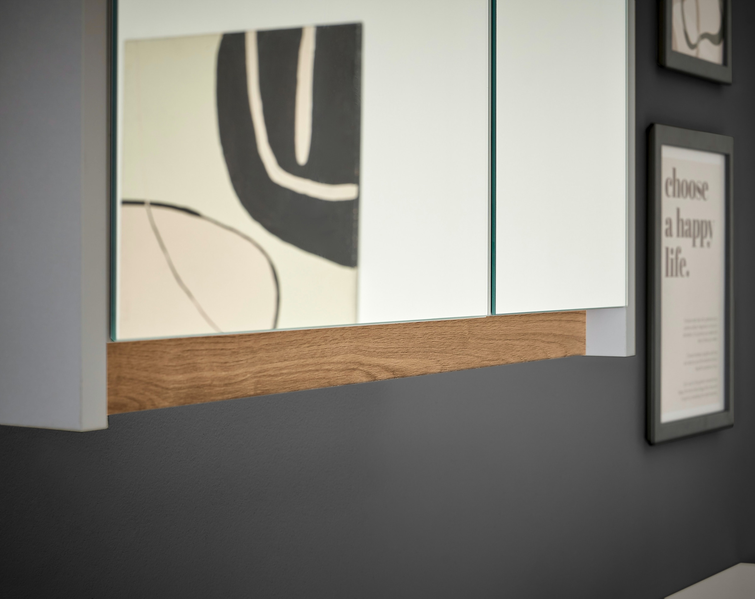 BASIC by Balculina Badezimmerspiegelschrank »Avanto B/H/T 60x70x20 cm« 1 Stk. tlg. Breite 60cm, Softclose für Türen, FSC-Mix 70%