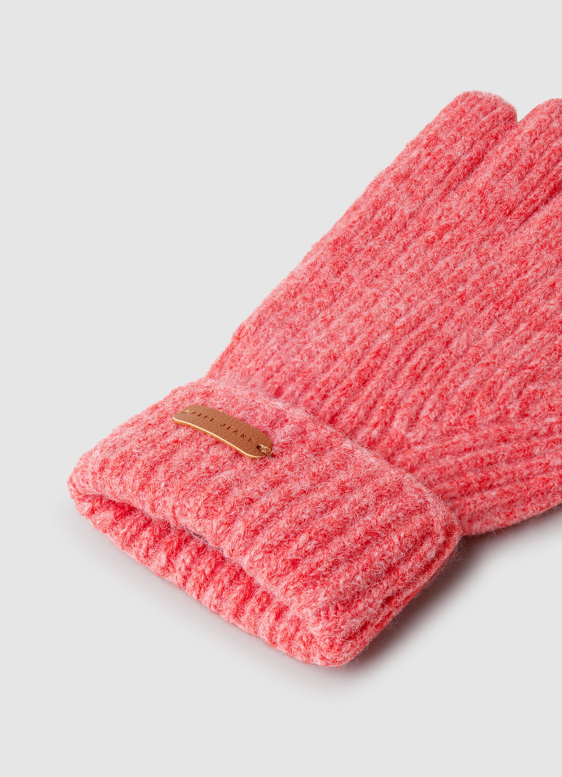 Pepe Jeans Strickhandschuhe »FRANCISY GLOVES« mit Label-Aufnäher