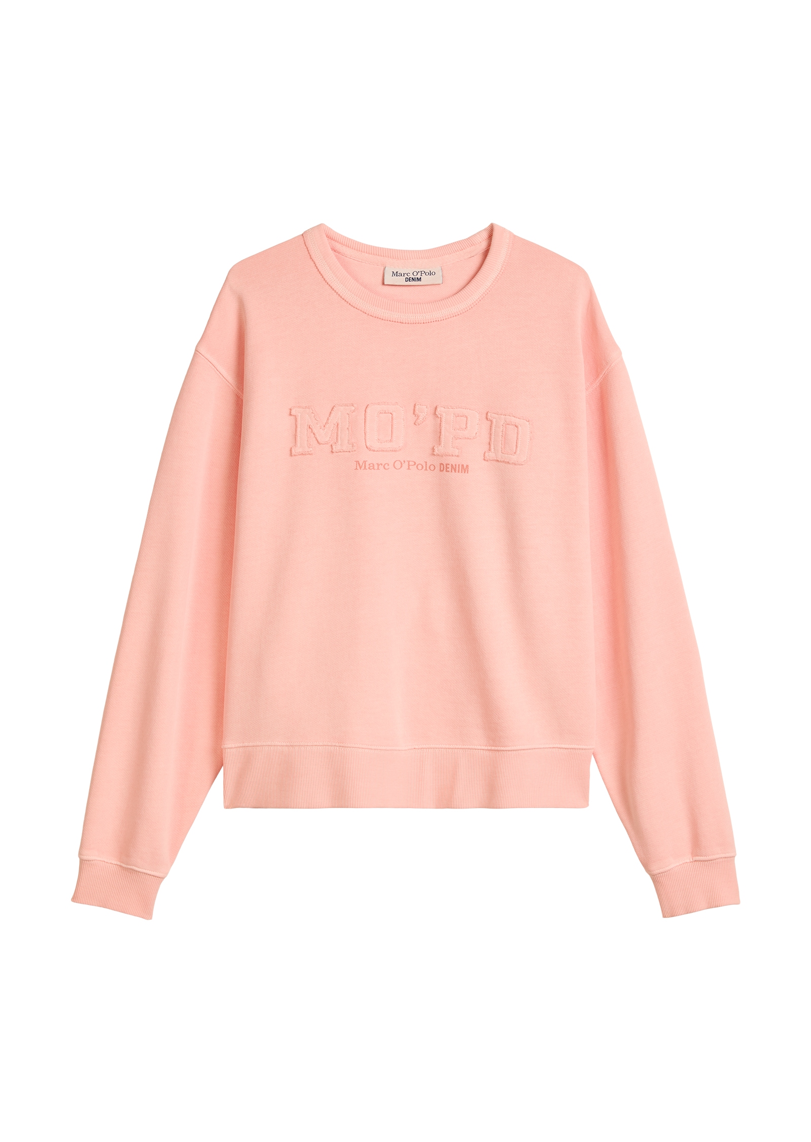 Marc O'Polo DENIM Sweatshirt, Rundhalsausschnitt, Relaxed fit, Garment-Dye-Färbung