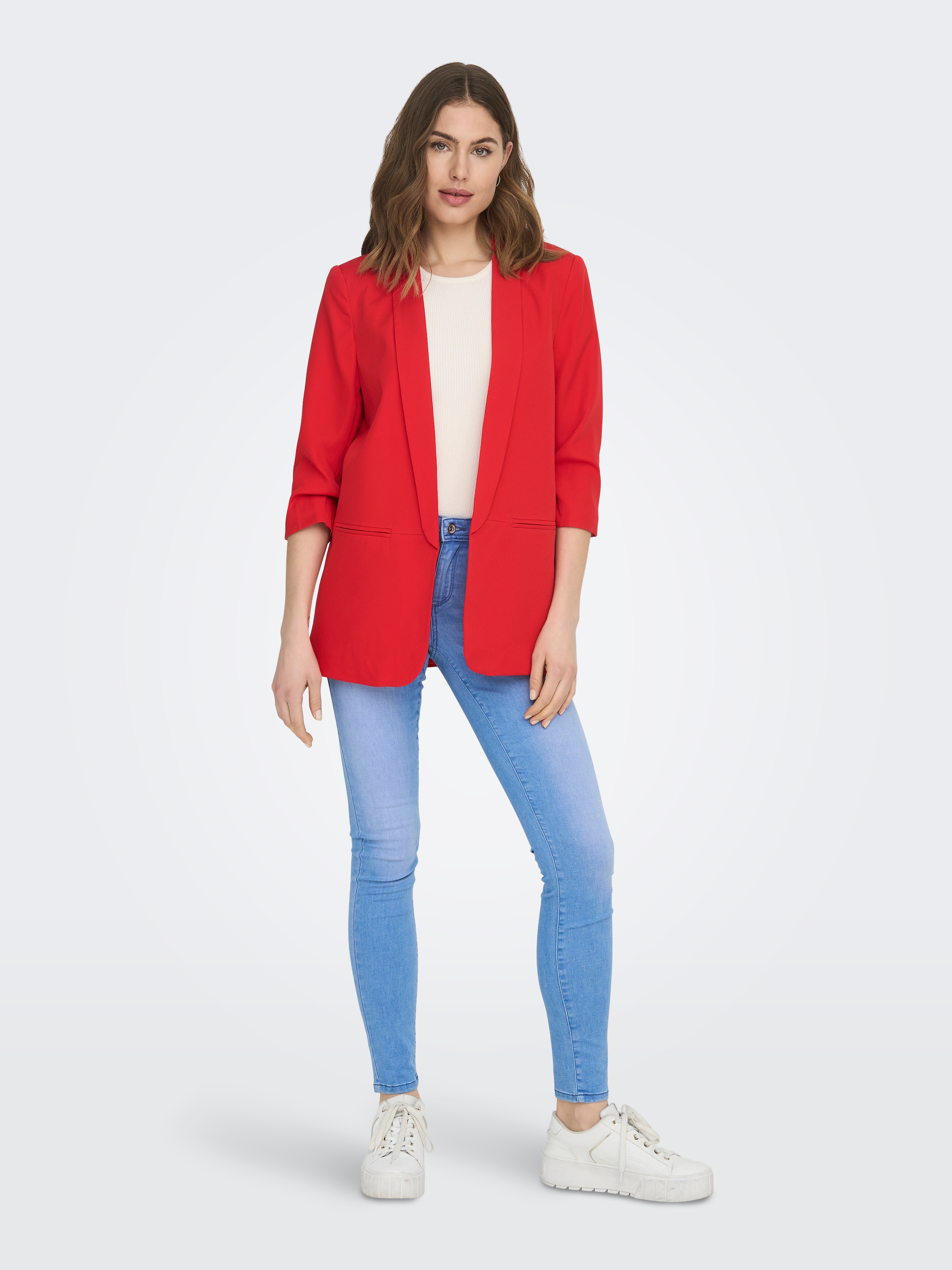 ONLY Kurzblazer »ONLELLY 3/4 LIFE BLAZER TLR NOOS« Materialmix, regular fit