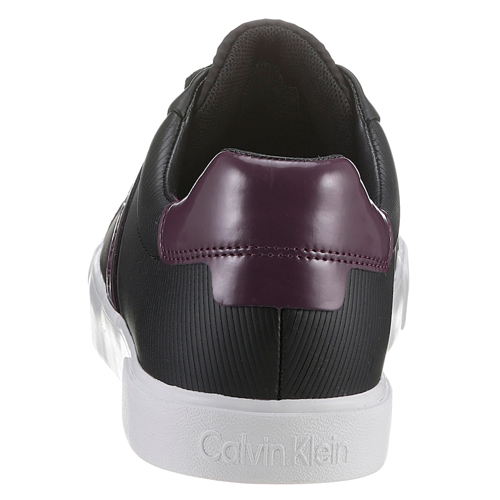 Calvin Klein Sneaker »LOW PROFILE VULC LACE UP«, in monochromem Look, Freizeitschuh, Halbschuh, Schnürschuh