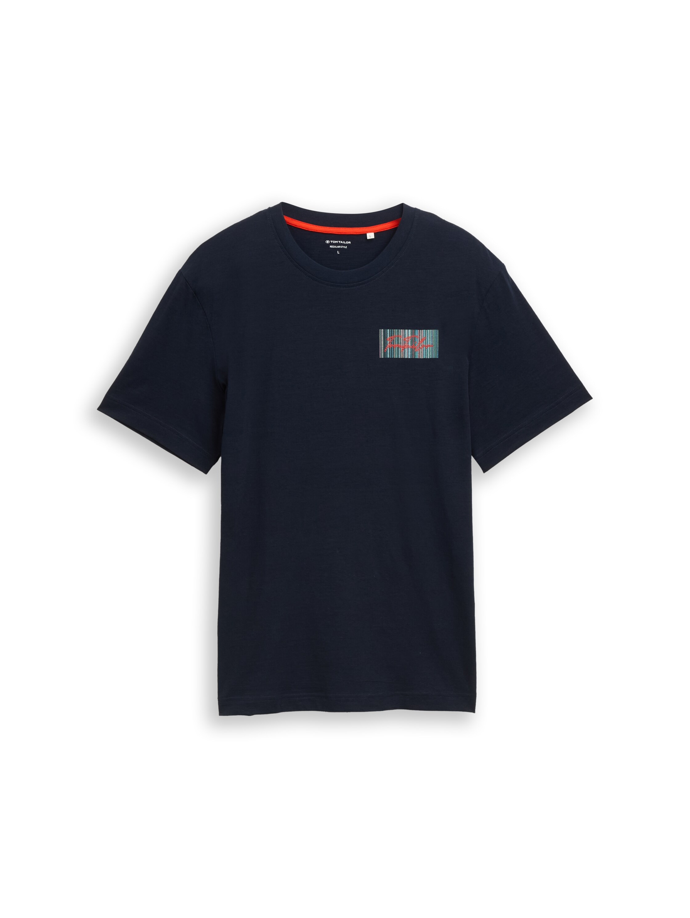 TOM TAILOR Kurzarmshirt Sommershirt mit Print und Stickerei