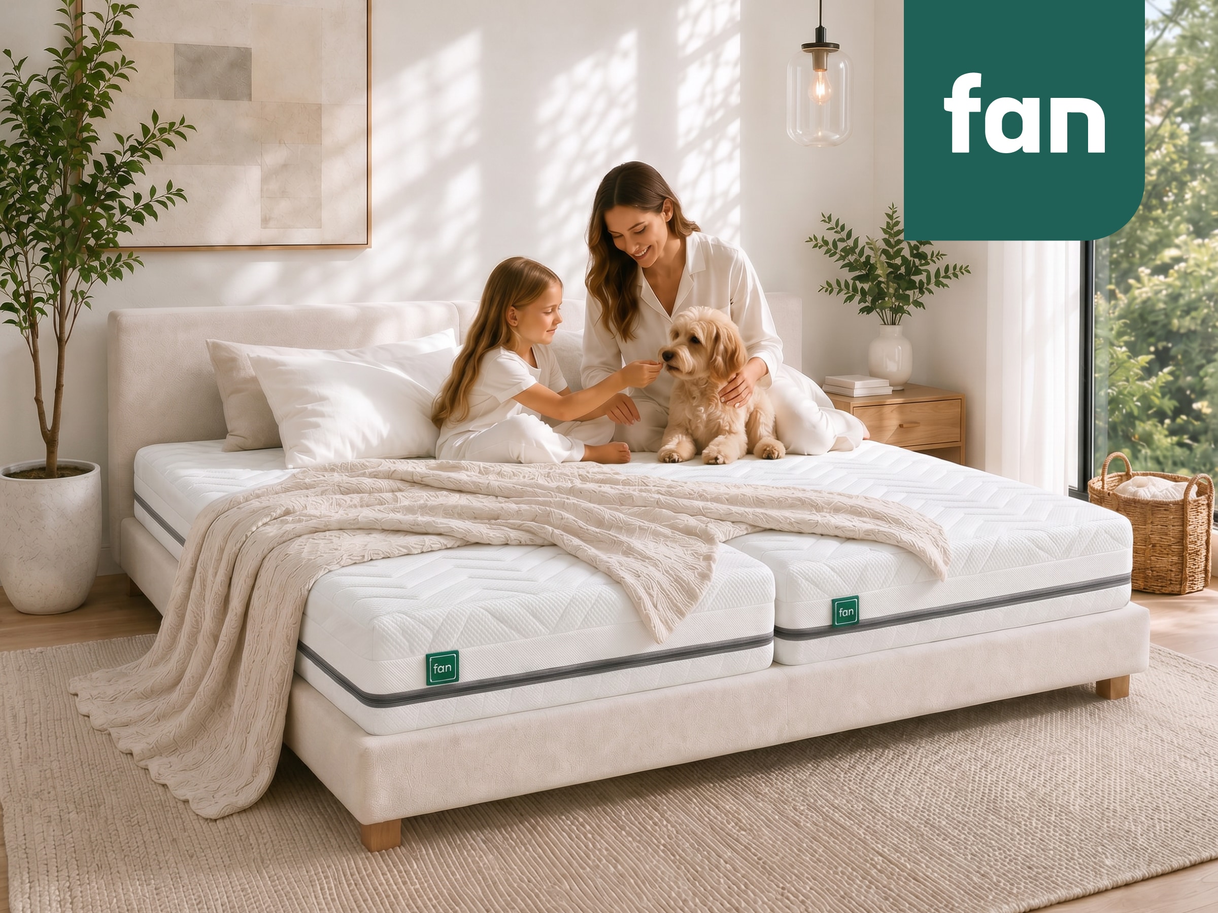 fan »fan Flex Side Clima T, Matratze 90x200 cm, 140x200 cm & mehr, in H2/H3« 24 cm hoch 1.034 Federn 1 Stk. tlg. Wendematratze mit Aero-System,1034 Federn (bei 100x 200 cm)