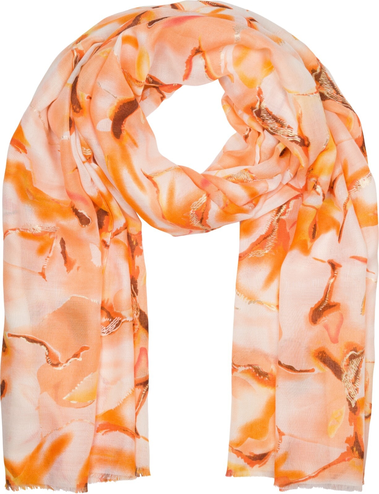 styleBREAKER Schal »Schal Marmor Muster Metallic Akzente« 1 Stk.