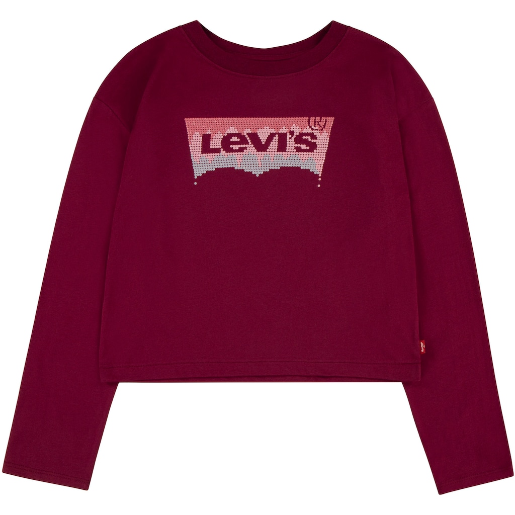 Levi's® Kids Langarmshirt »LVG MEET AND GREET GLITTER BATWING«