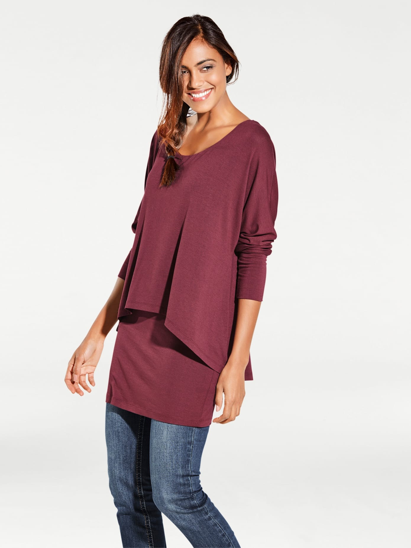 heine Rundhalsshirt »Rundhals-Shirt«, (1 tlg.)