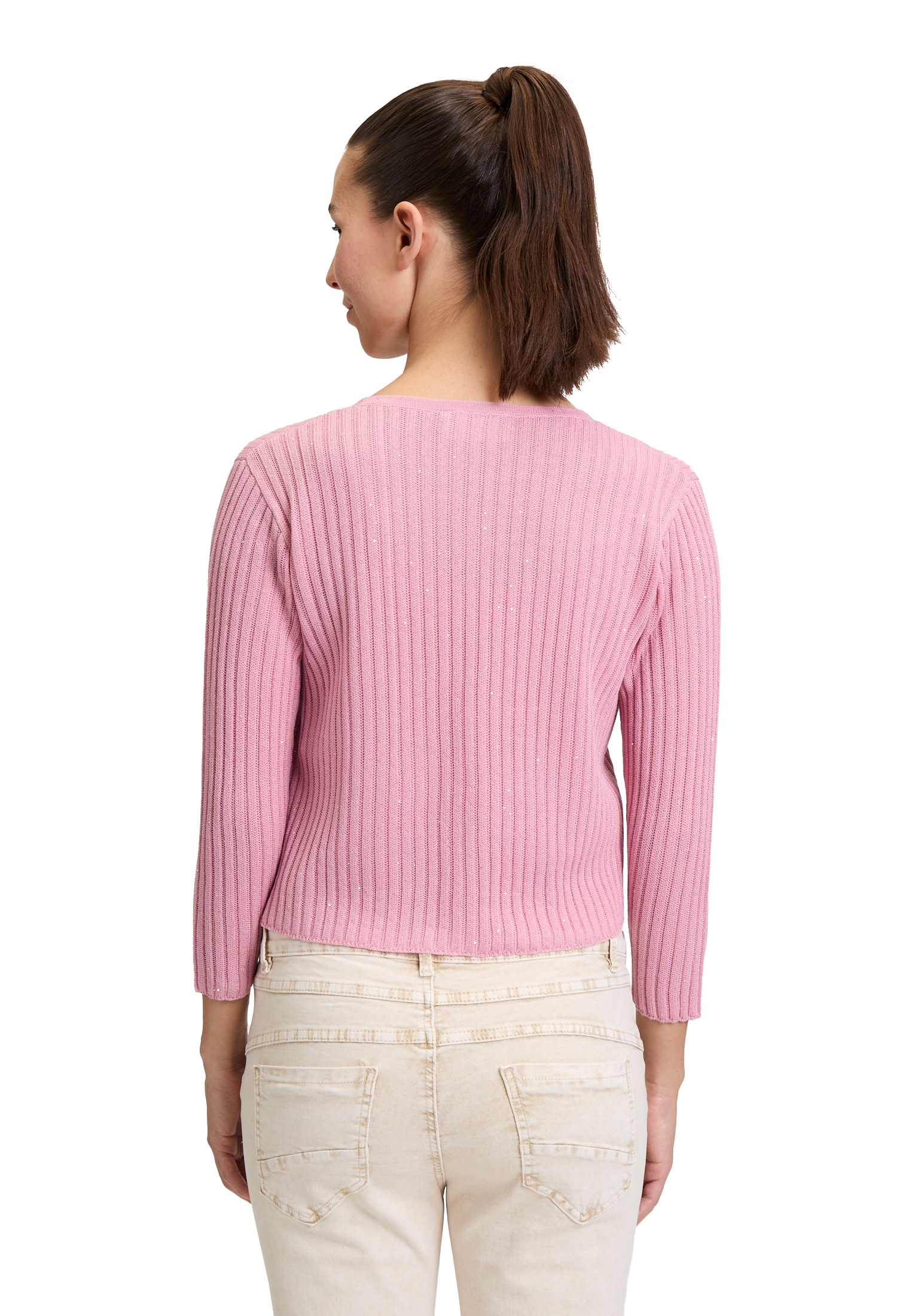 Cartoon Strickjacke »Shirtjacke mit 3/4 Arm«