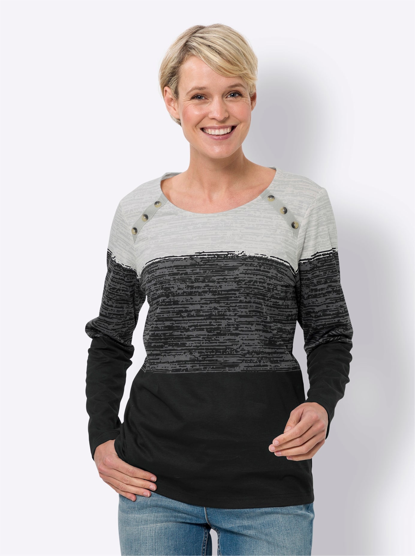 Classic Basics Langarmshirt »Rundhals-Shirt« 1 Stk.