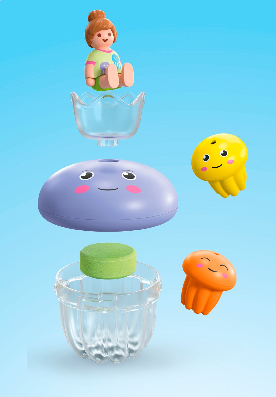 Playmobil® Konstruktions-Spielset »Bunte Quallenfamilie, inkl. 3 Tinti-Badetabletten (71439)« JUNIOR AQUA & Tinti; Made in Europe