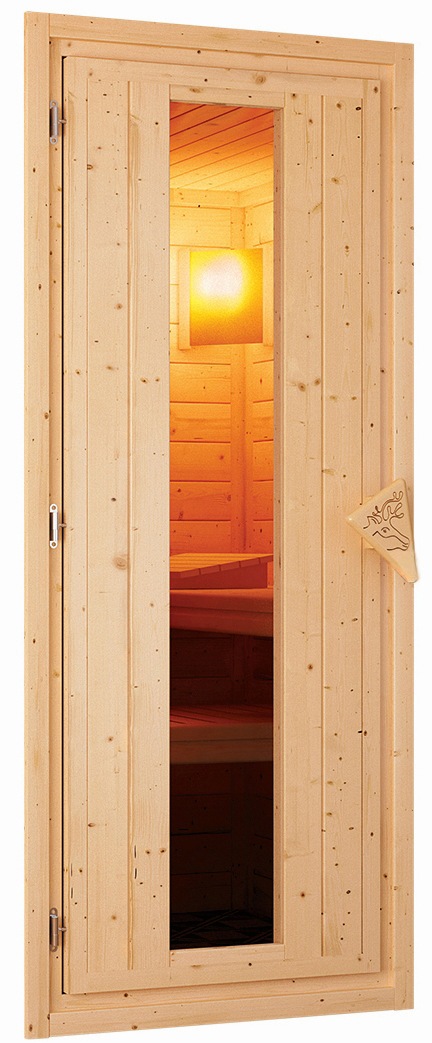 Karibu Sauna »Swantje« Set,  Ofen 3,6 kW externe Strg.easy