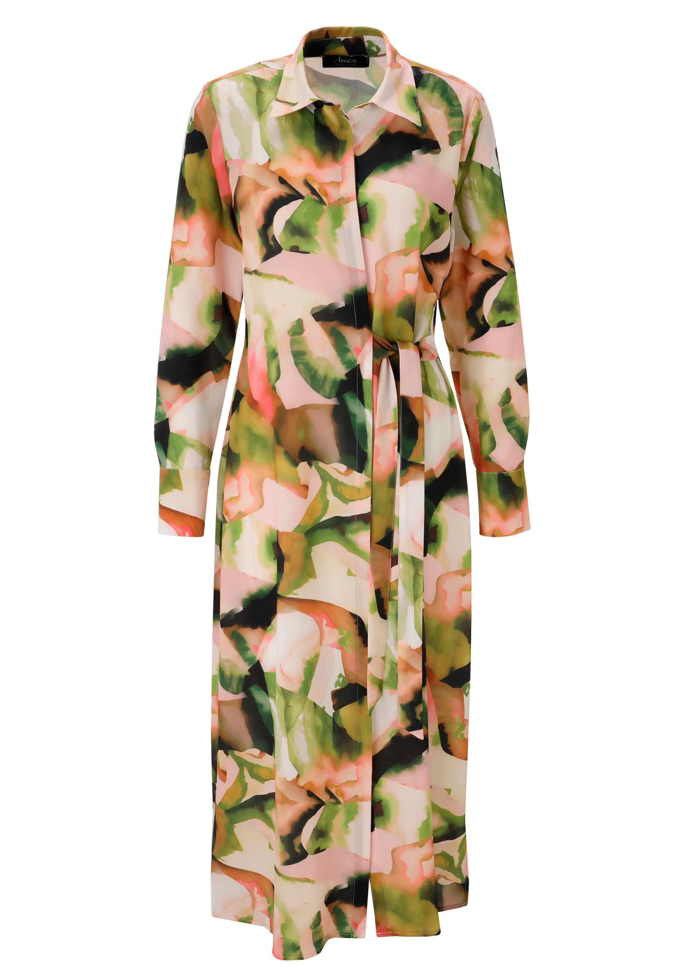 Aniston SELECTED Blusenkleid, mit seitlichem Bindedetail - NEUE KOLLEKTION